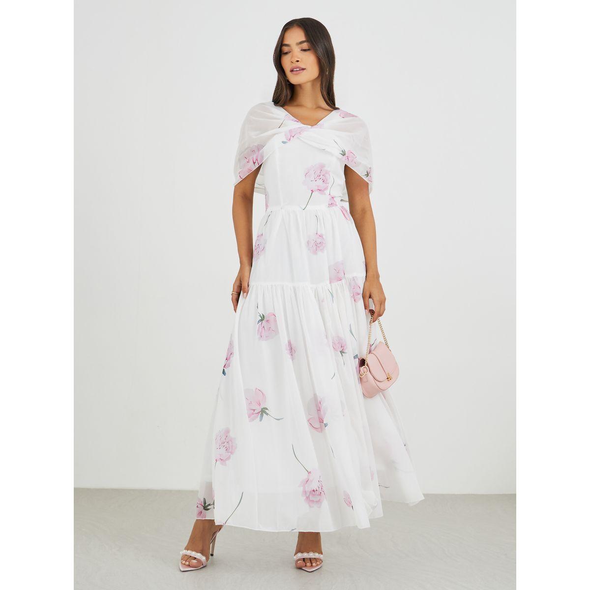 فستان طويل بطبعة زهور مع جارتر-women-clothing-dresses-image-2
