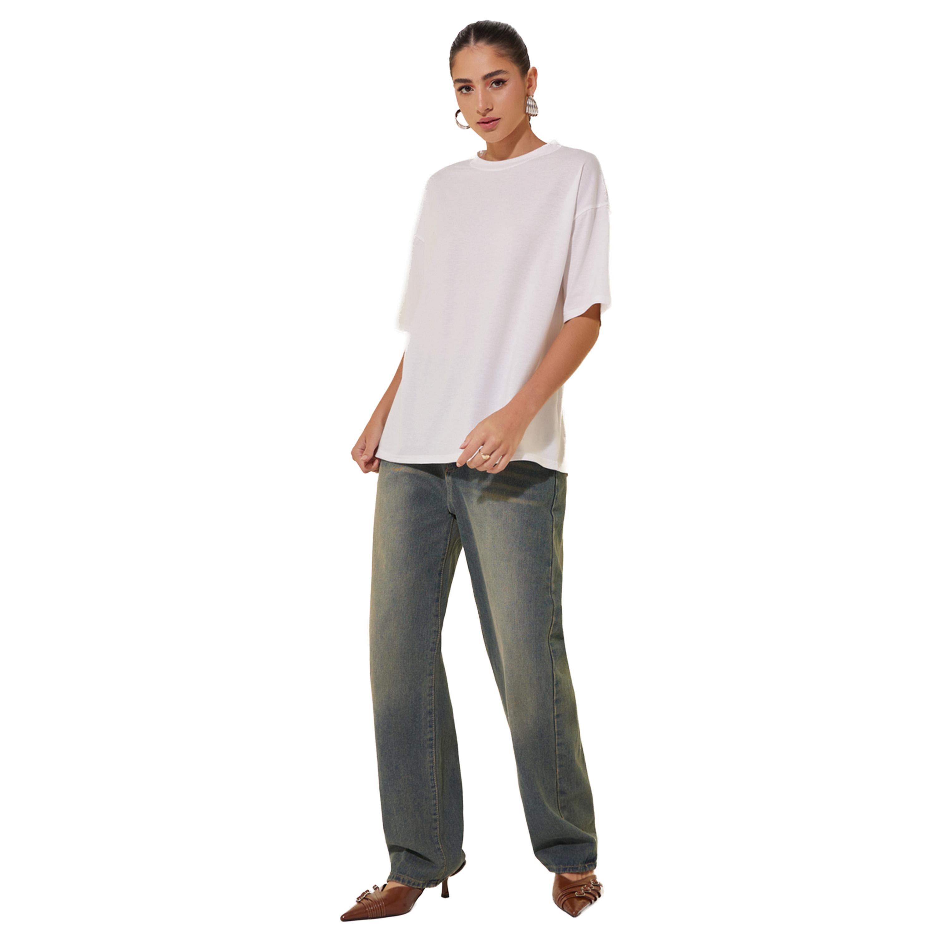 Take Two Graphic Print Round Neck Oversized T-Shirt-women-clothing-tshirts-image-1