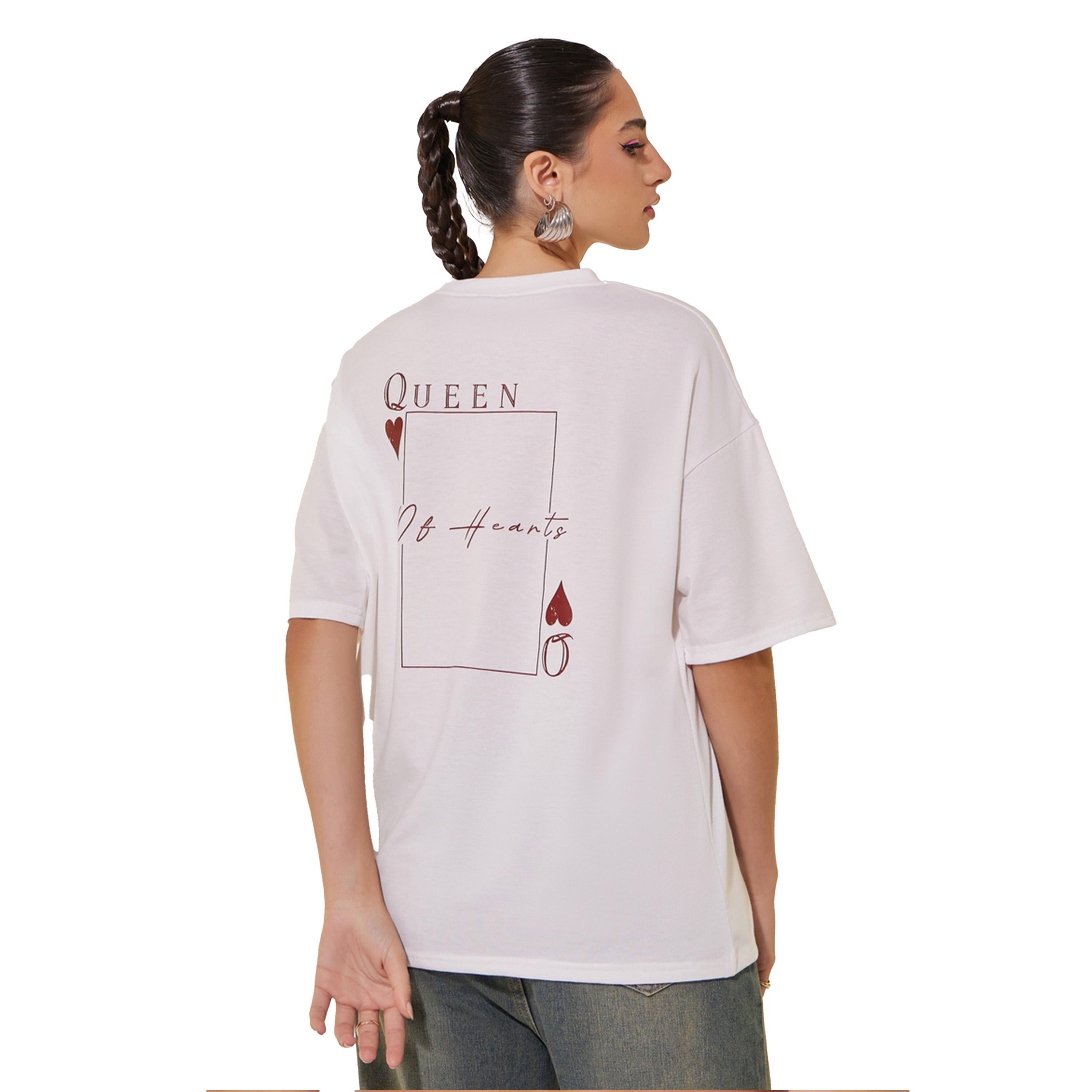 تيشيرت فضفاض بطبعة جرافيك وياقة دائرية-women-clothing-tshirts-image-4