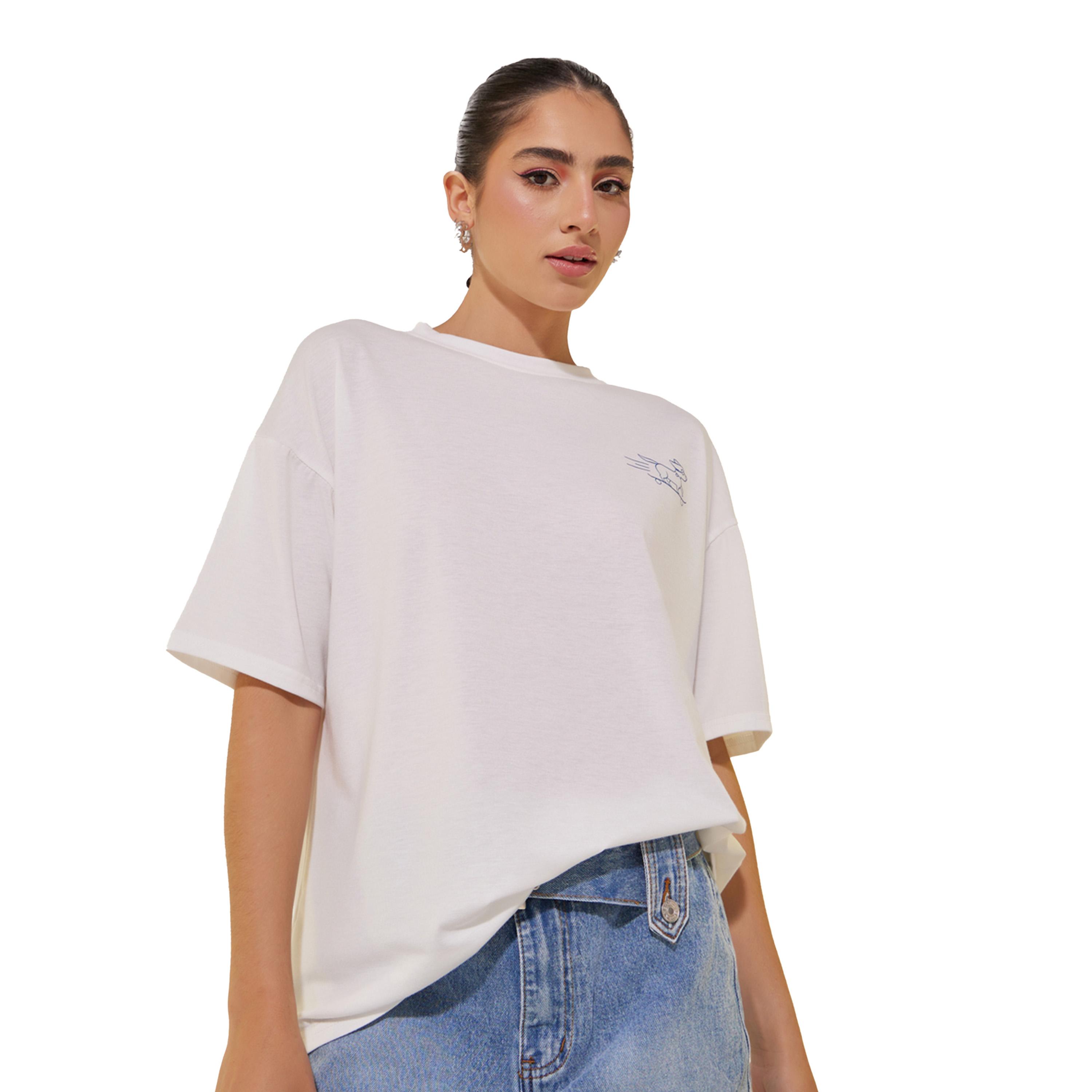 Take Two Graphic Print Round Neck Oversized T-Shirt-women-clothing-tshirts-image-3