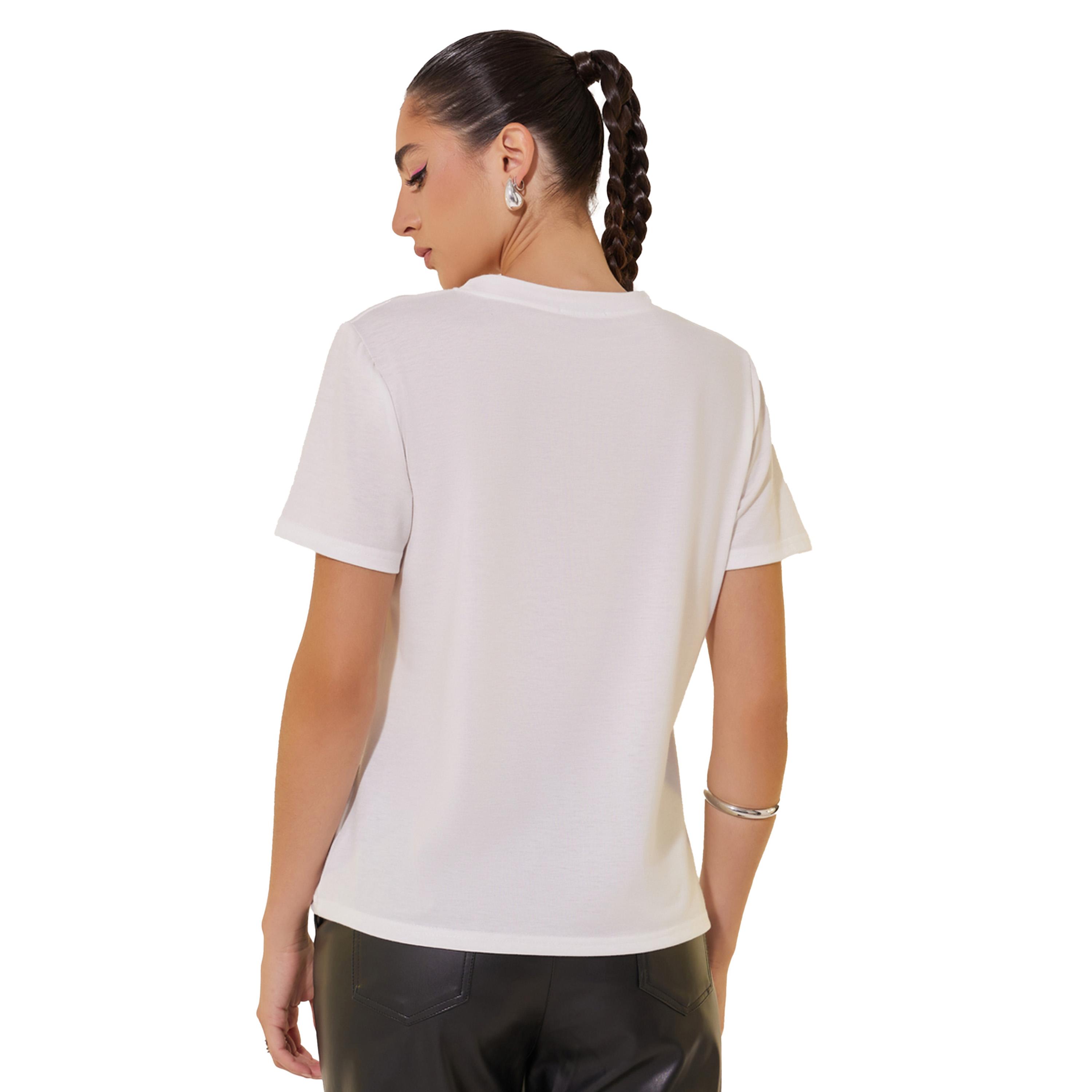 Take Two Slogan Print Round Neck Short Sleeve T-Shirt-women-clothing-tshirts-image-5