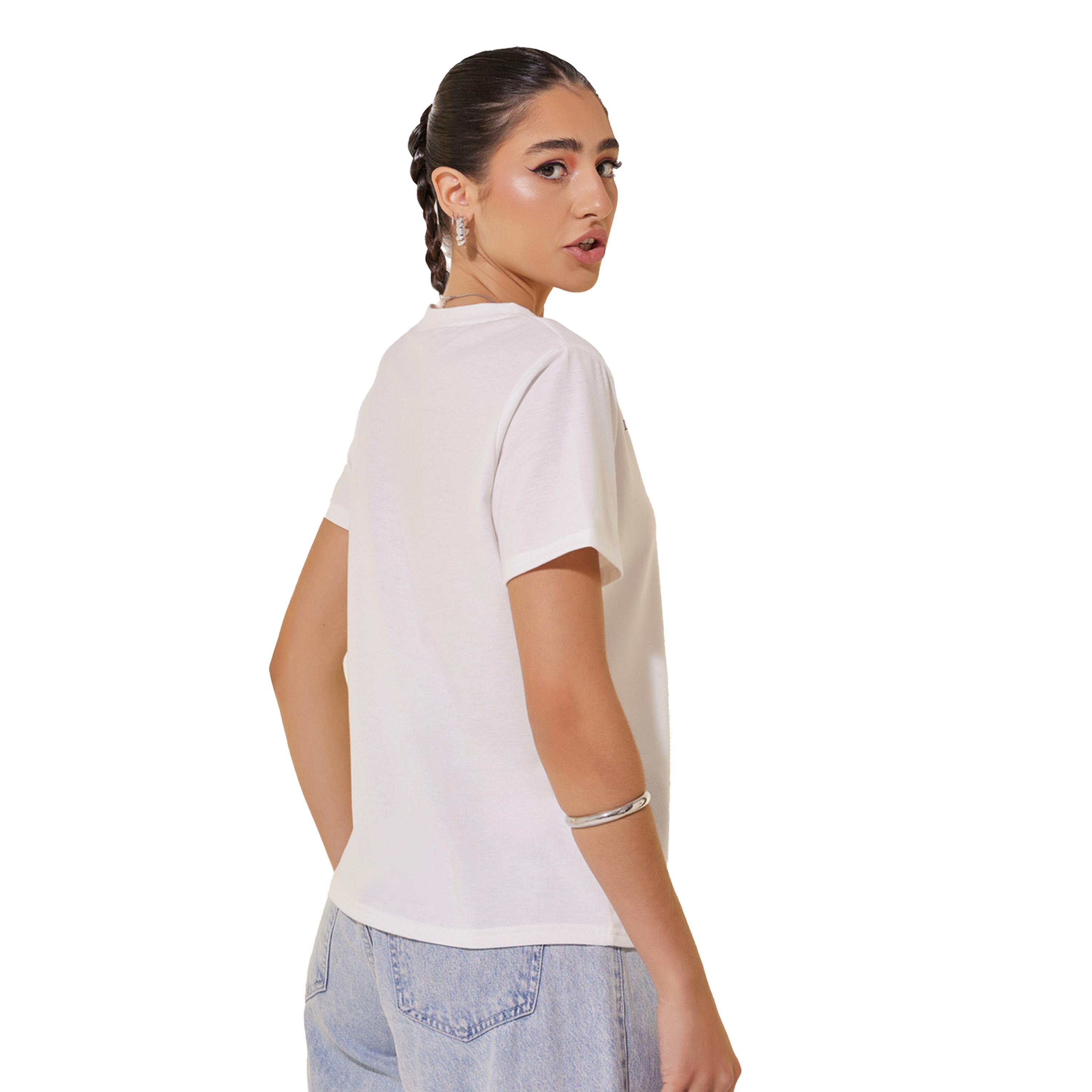 Take Two Slogan Print Round Neck Short Sleeve T-Shirt-women-clothing-tshirts-image-5