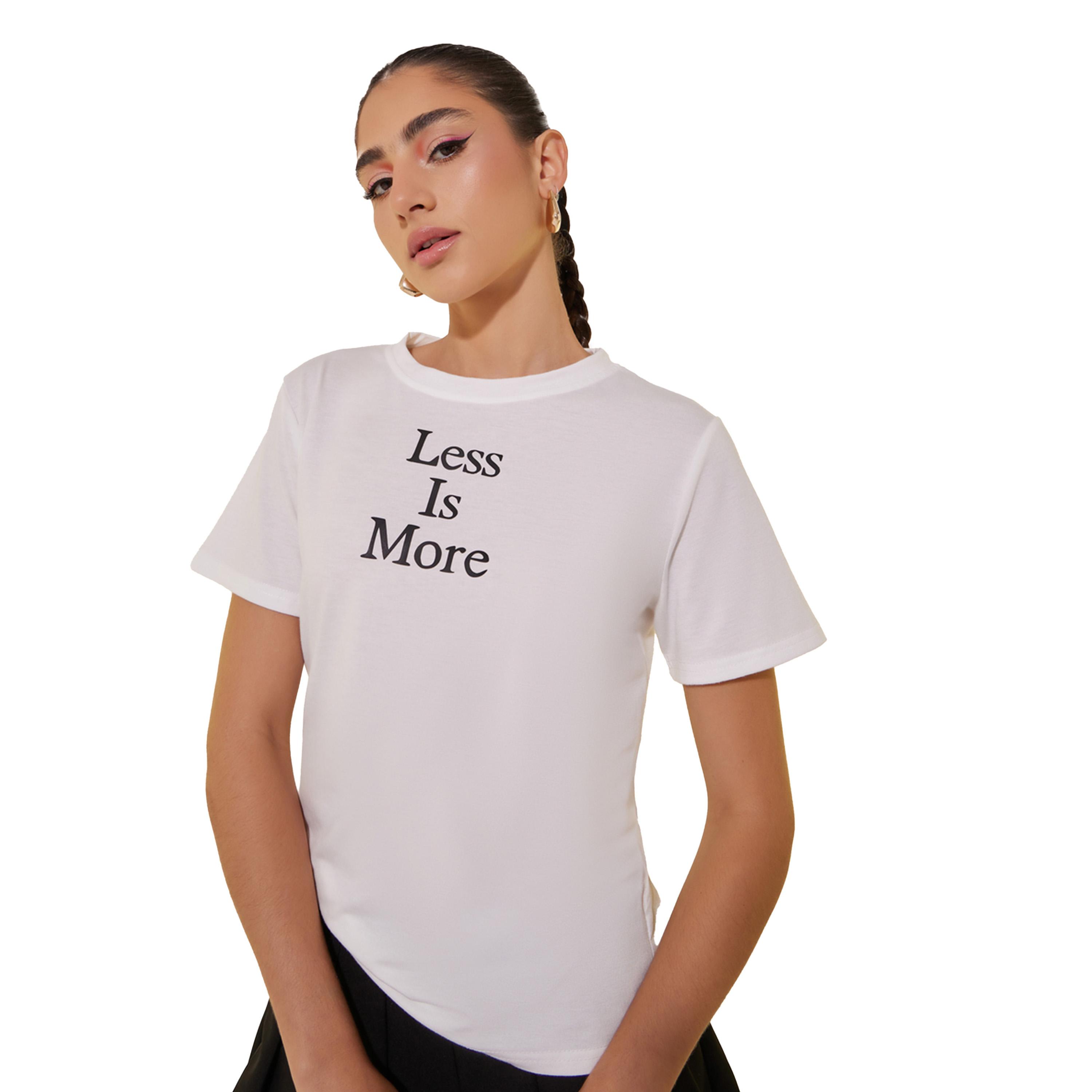 Take Two Slogan Print Round Neck Short Sleeve T-Shirt-women-clothing-tshirts-image-3