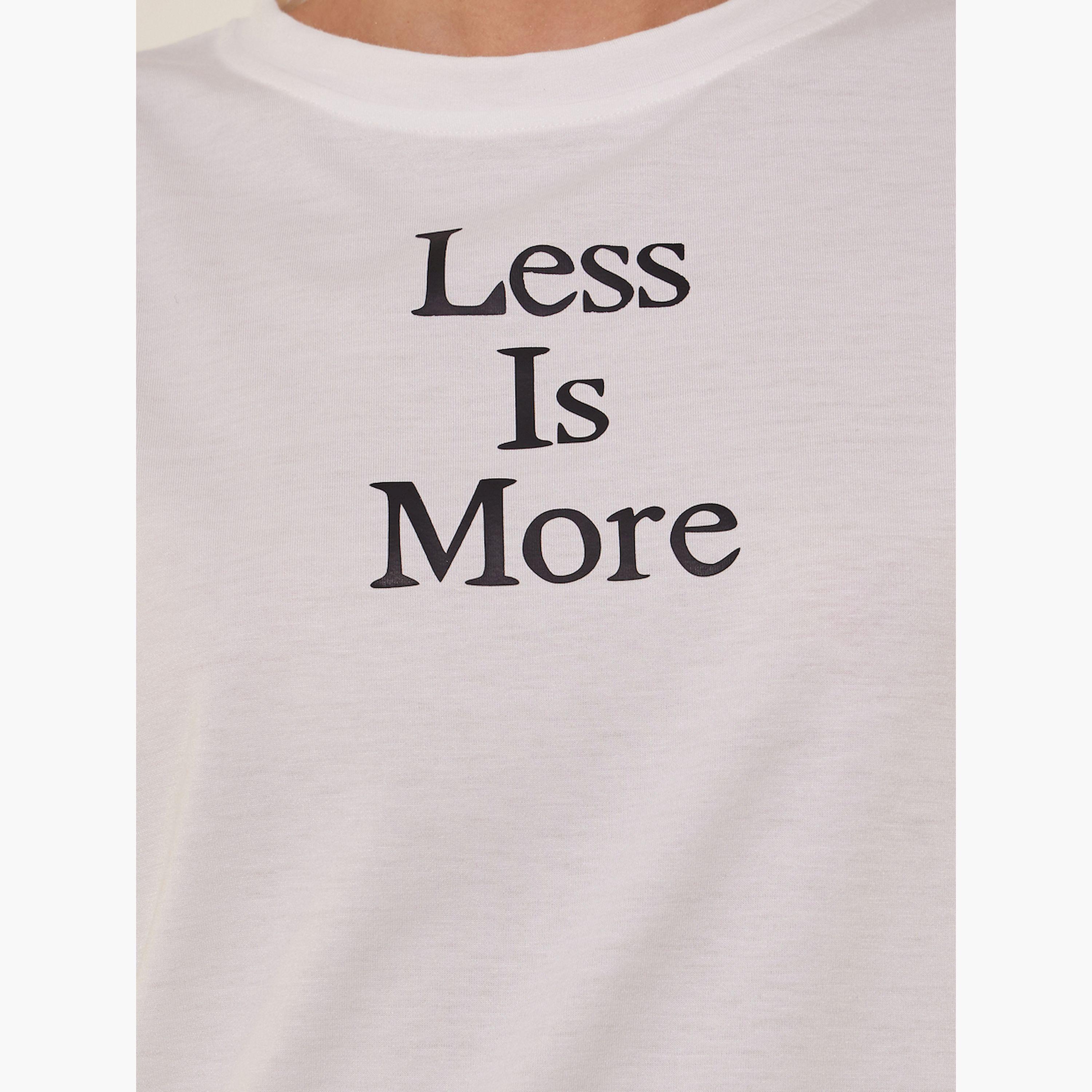 Take Two Slogan Print Round Neck Short Sleeve T-Shirt-women-clothing-tshirts-image-4