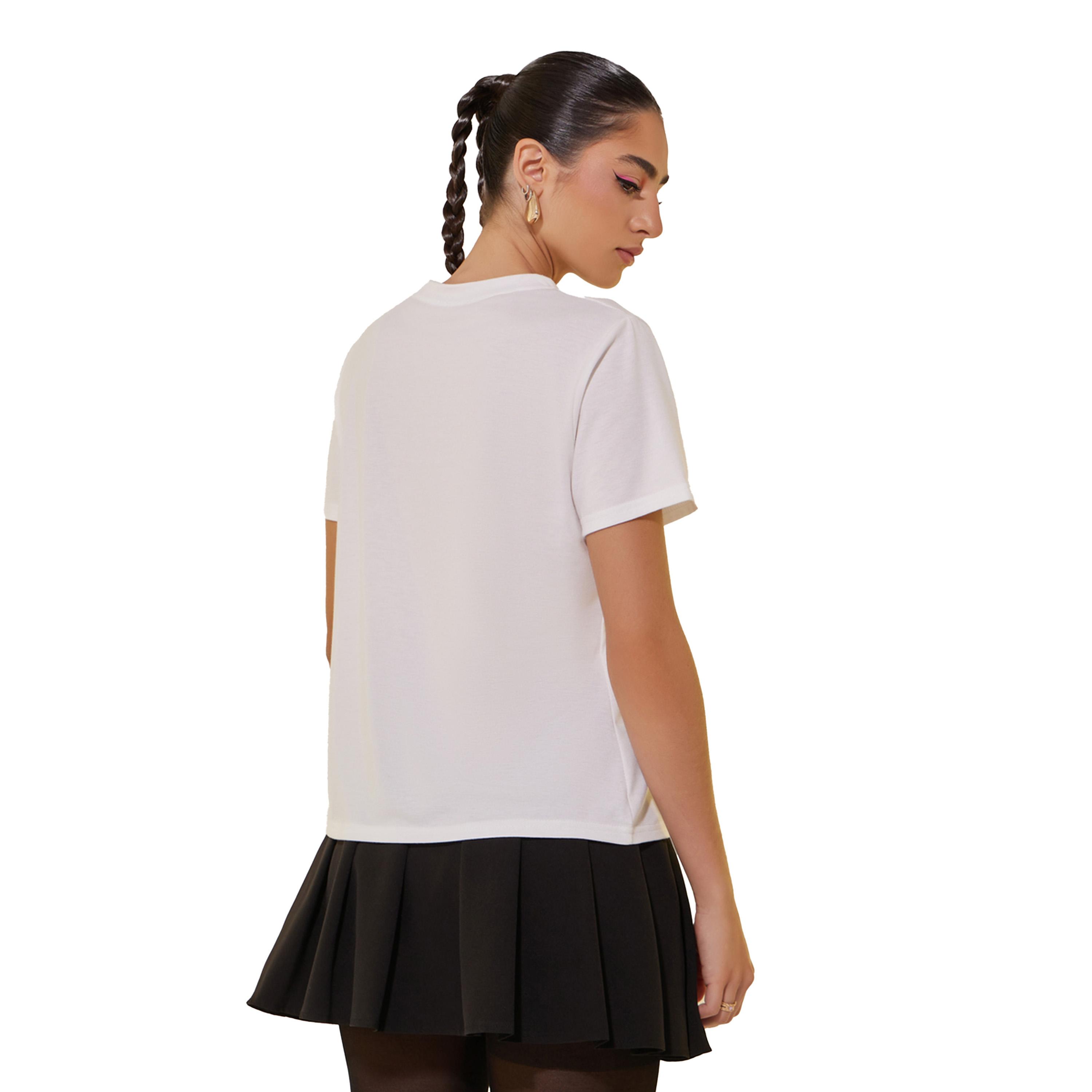 Take Two Slogan Print Round Neck Short Sleeve T-Shirt-women-clothing-tshirts-image-5
