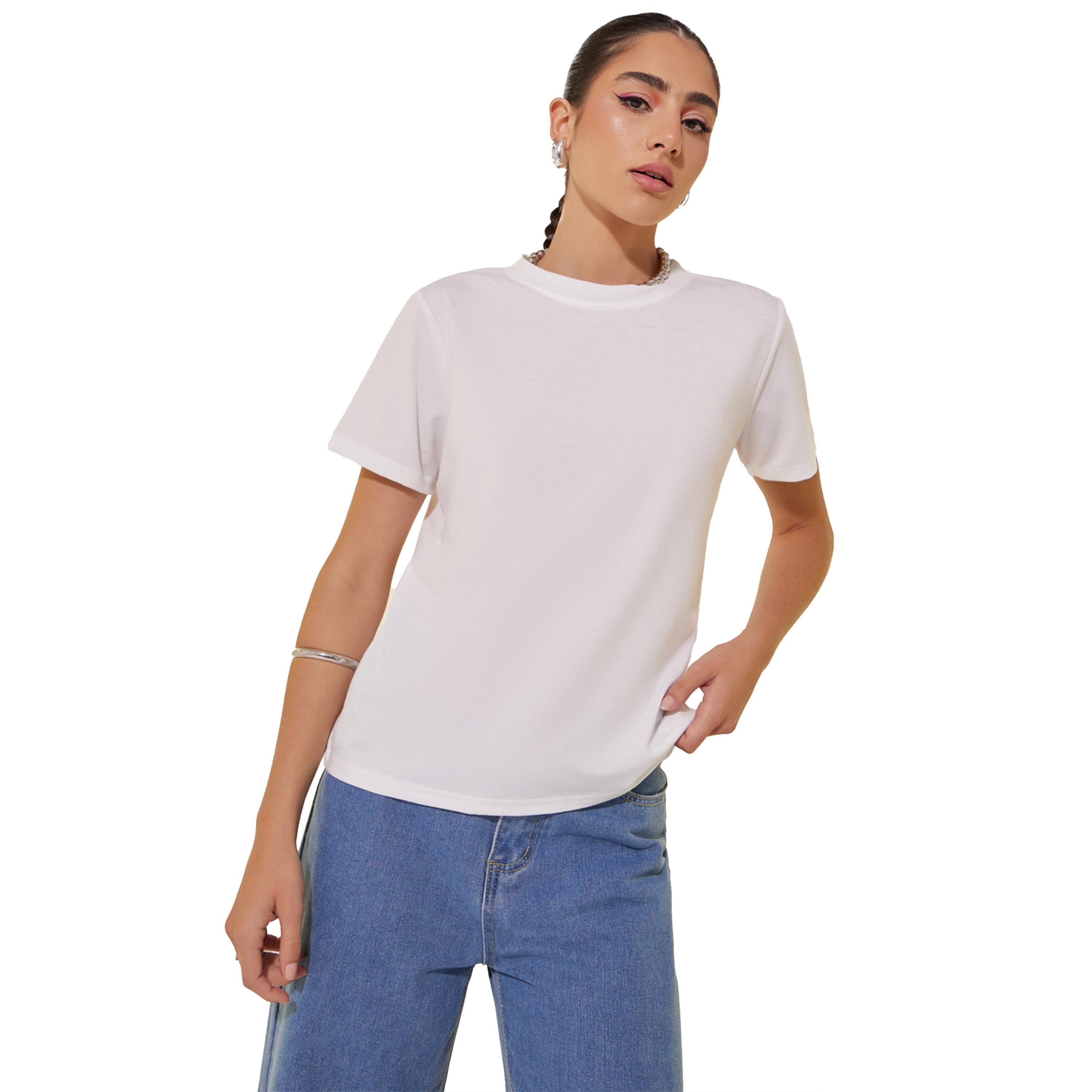 Take Two Slogan Print Round Neck Short Sleeve T-Shirt-women-clothing-tshirts-image-4