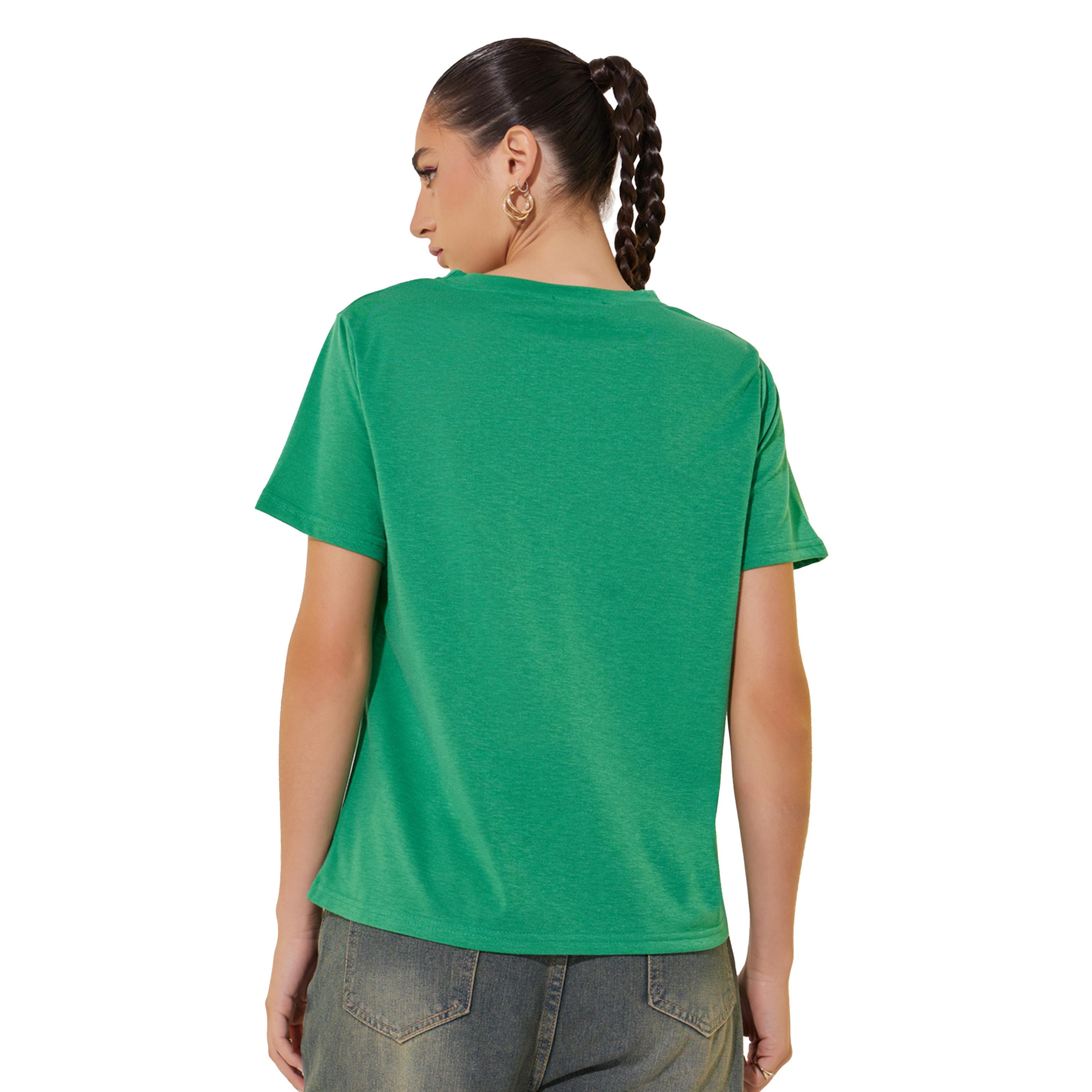 Take Two Slogan Print Round Neck Short Sleeve T-Shirt-women-clothing-tshirts-image-5