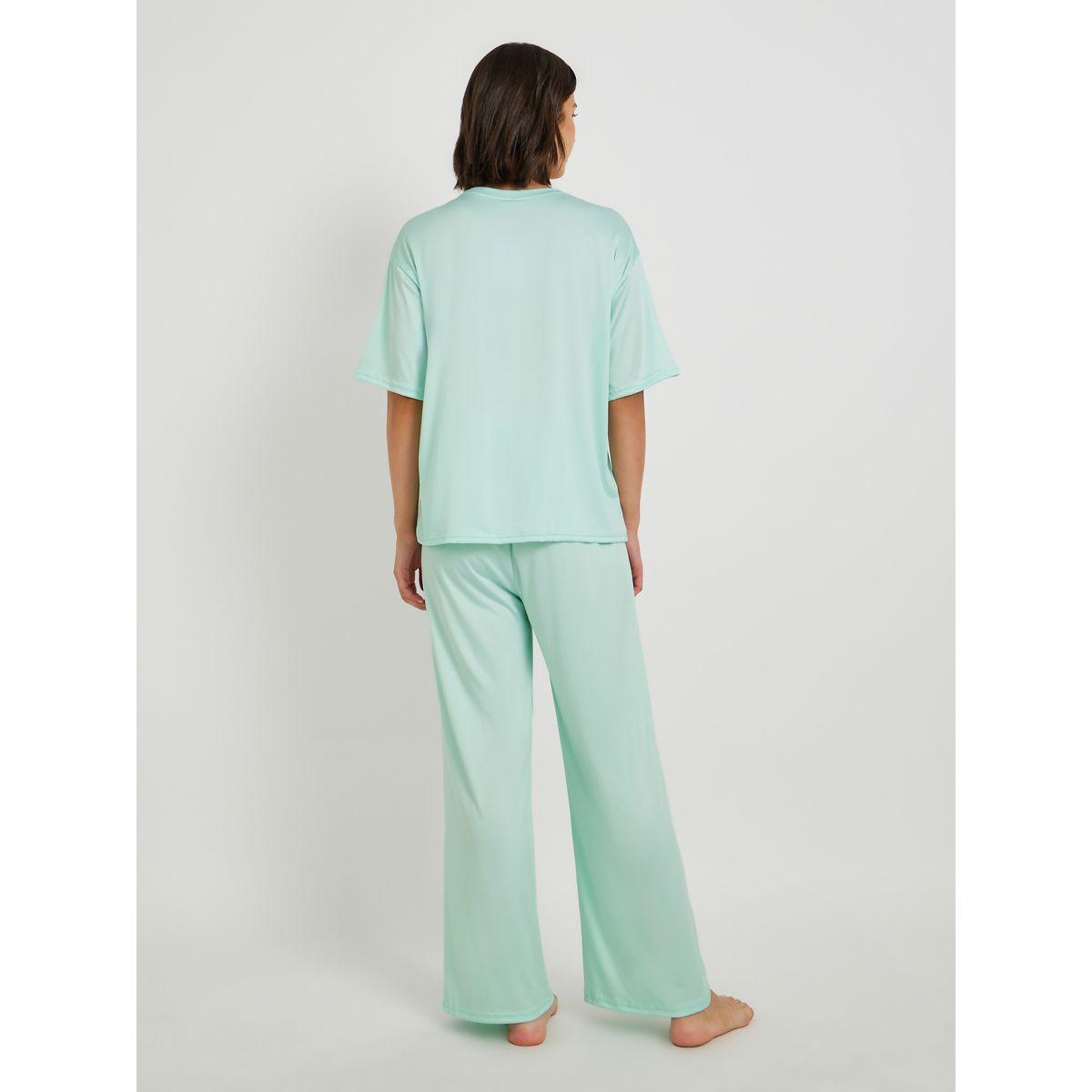 طقم بيجاما من بنطال وتيشيرت بأكمام قصيرة-women-clothing-nightwear-pyjamas-longsets-image-4