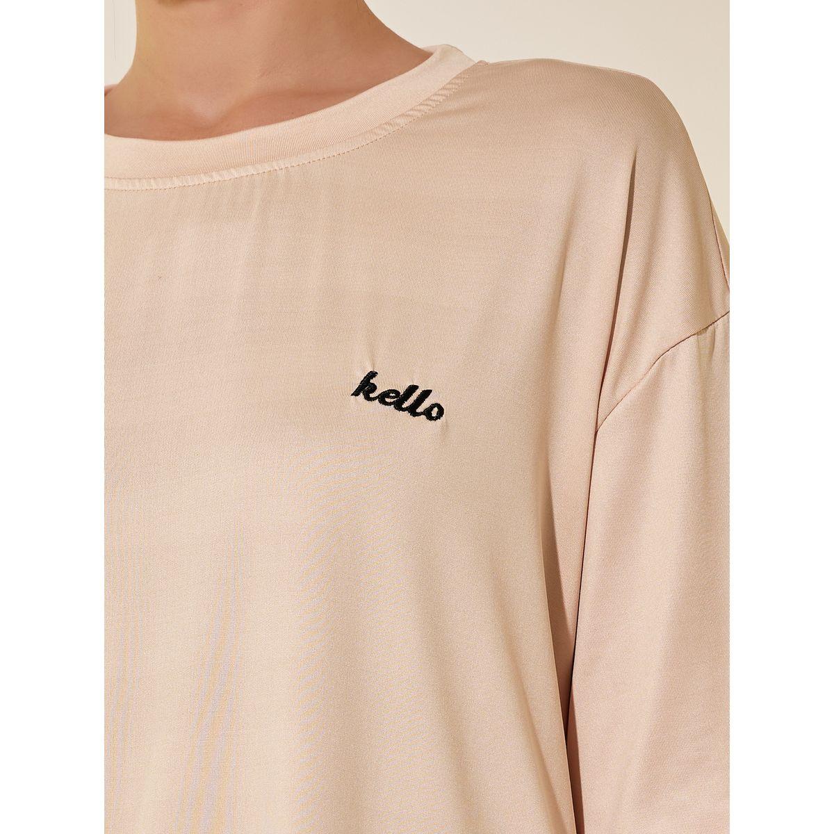 طقم بيجاما من بنطال وتيشيرت بأكتاف منخفضة-women-clothing-nightwear-pyjamas-longsets-image-3