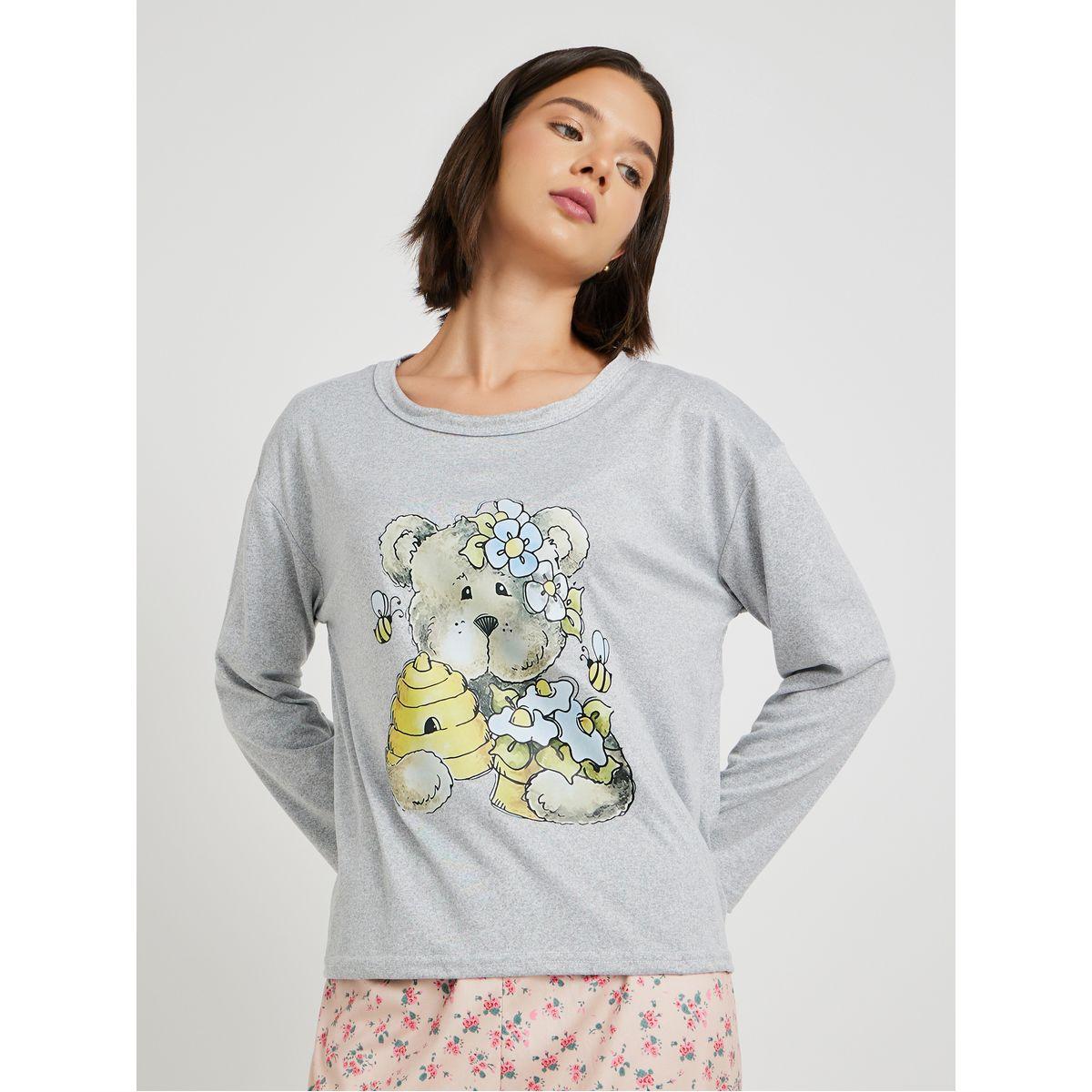 طقم بيجاما من بنطال وتيشيرت بأكمام طويلة-women-clothing-nightwear-pyjamas-longsets-image-2