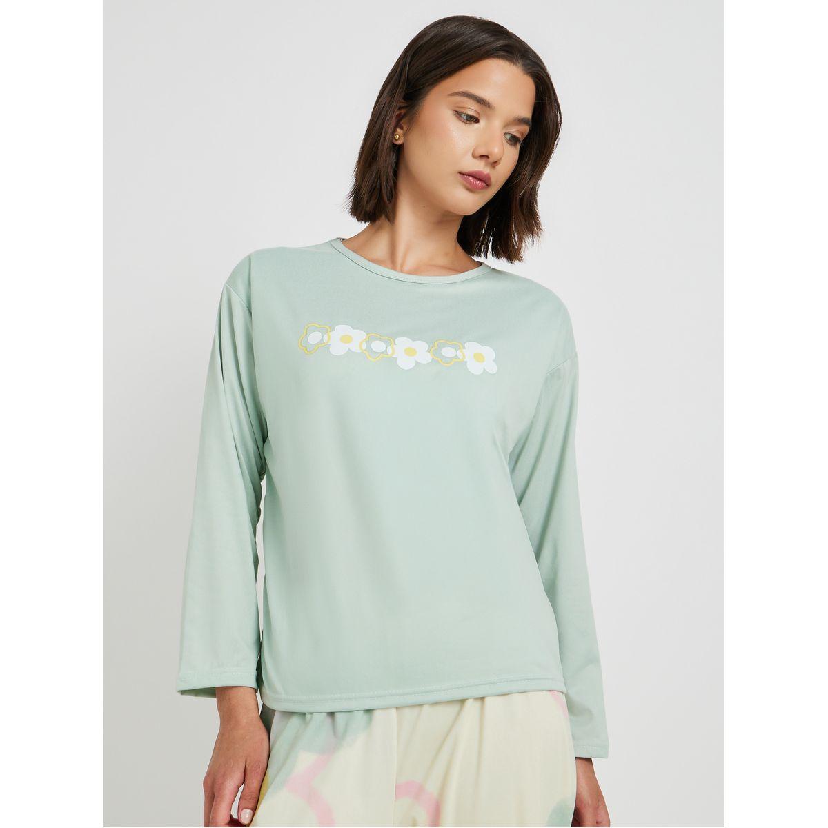 Styli Printed Long Sleeve T-Shirt with Bra and Pyjama Set-women-clothing-nightwear-pyjamas-longsets-image-3