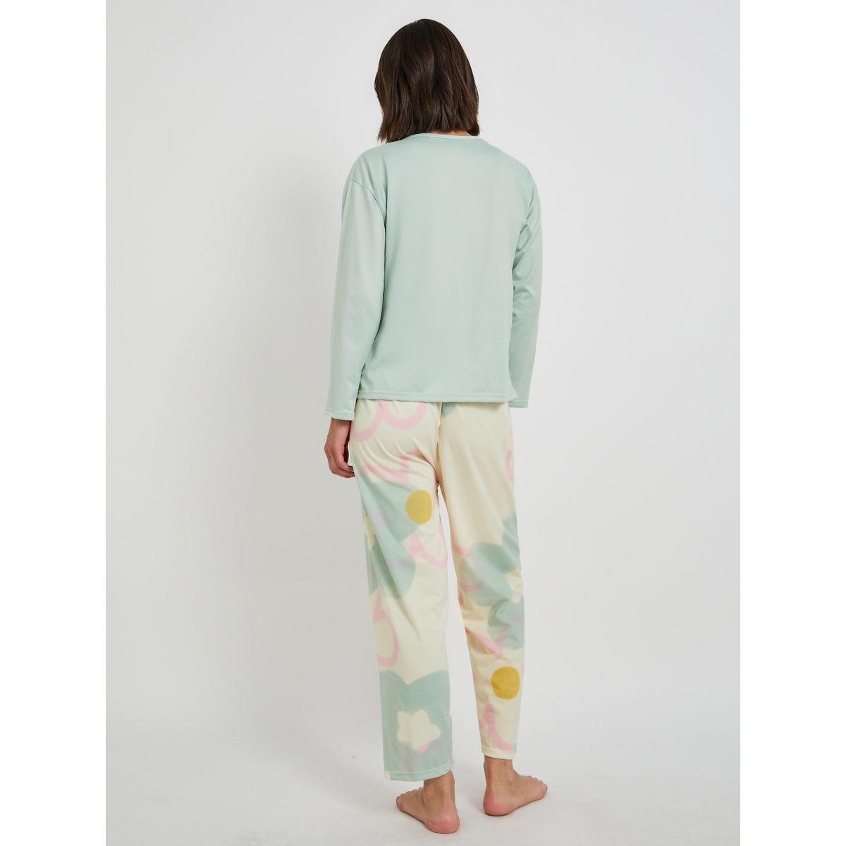 Styli Printed Long Sleeve T-Shirt with Bra and Pyjama Set-women-clothing-nightwear-pyjamas-longsets-image-4