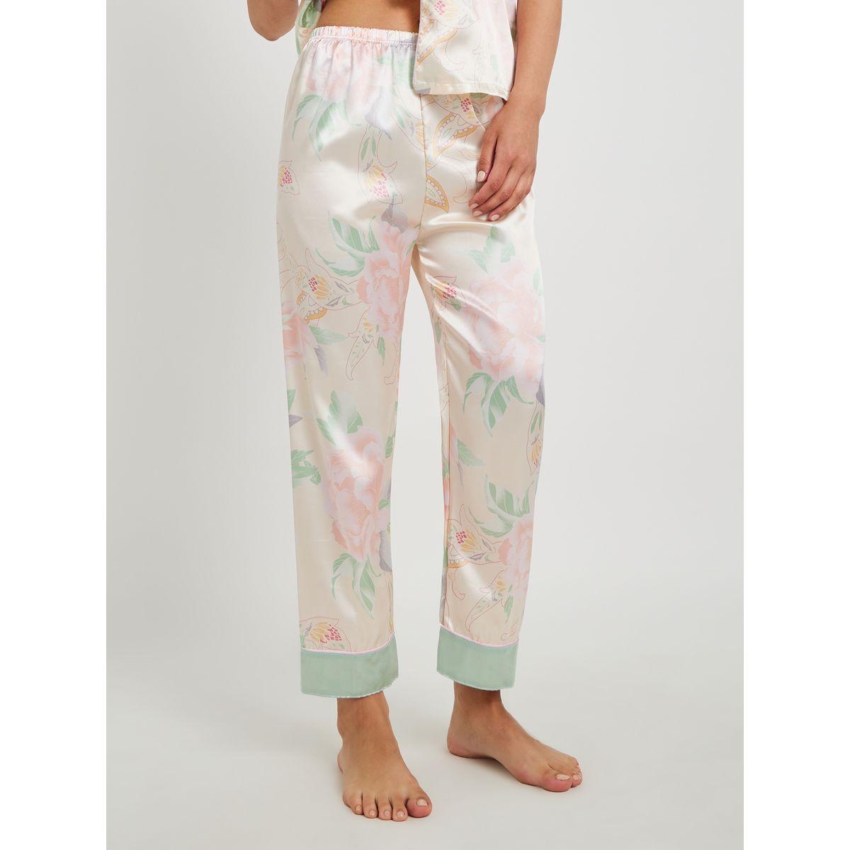 طقم بيجاما من بنطال وبلوزة بأكمام قصيرة-women-clothing-nightwear-pyjamas-longsets-image-5