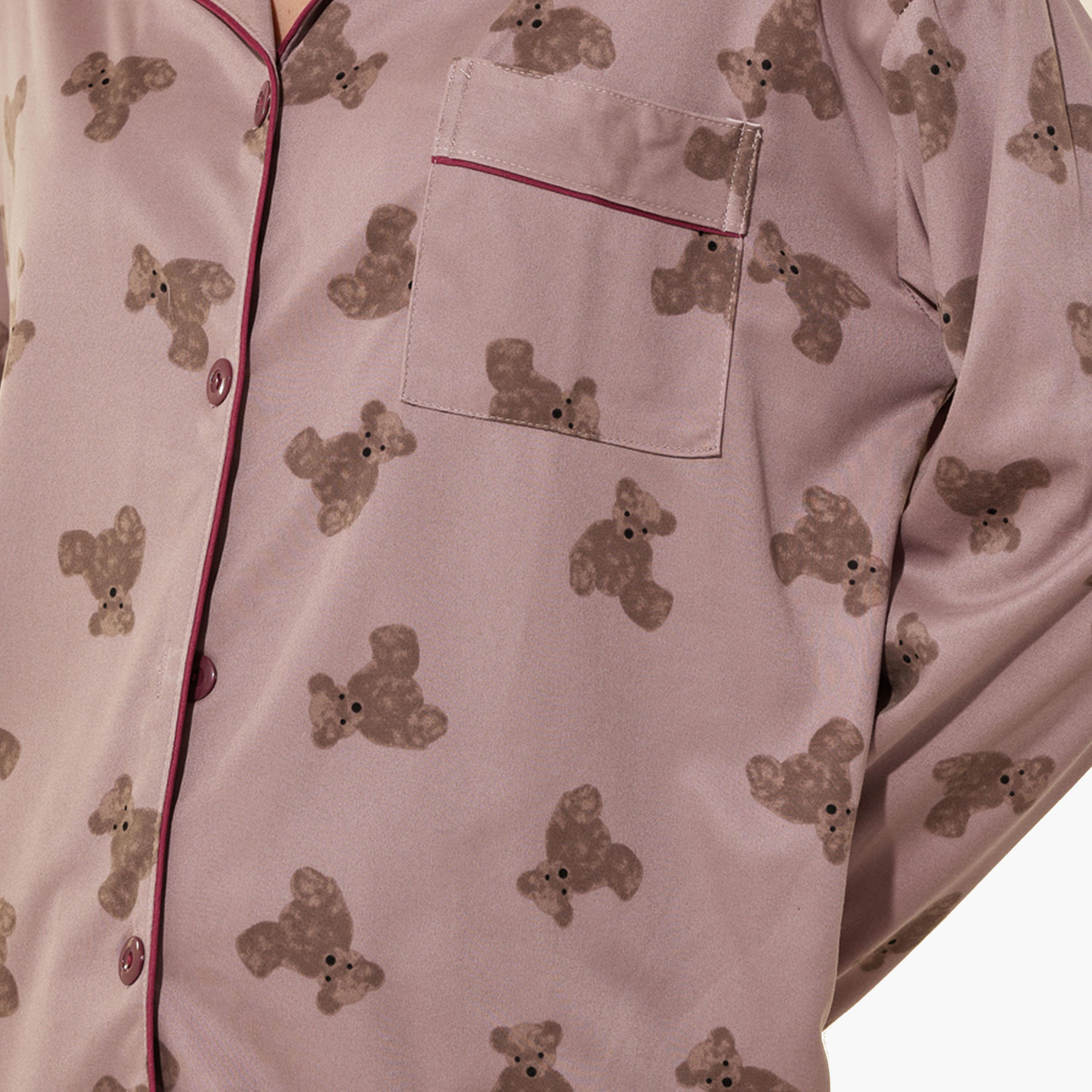 طقم بيجاما من بنطال وبلوزة بأكمام طويلة-women-clothing-nightwear-pyjamas-longsets-image-3