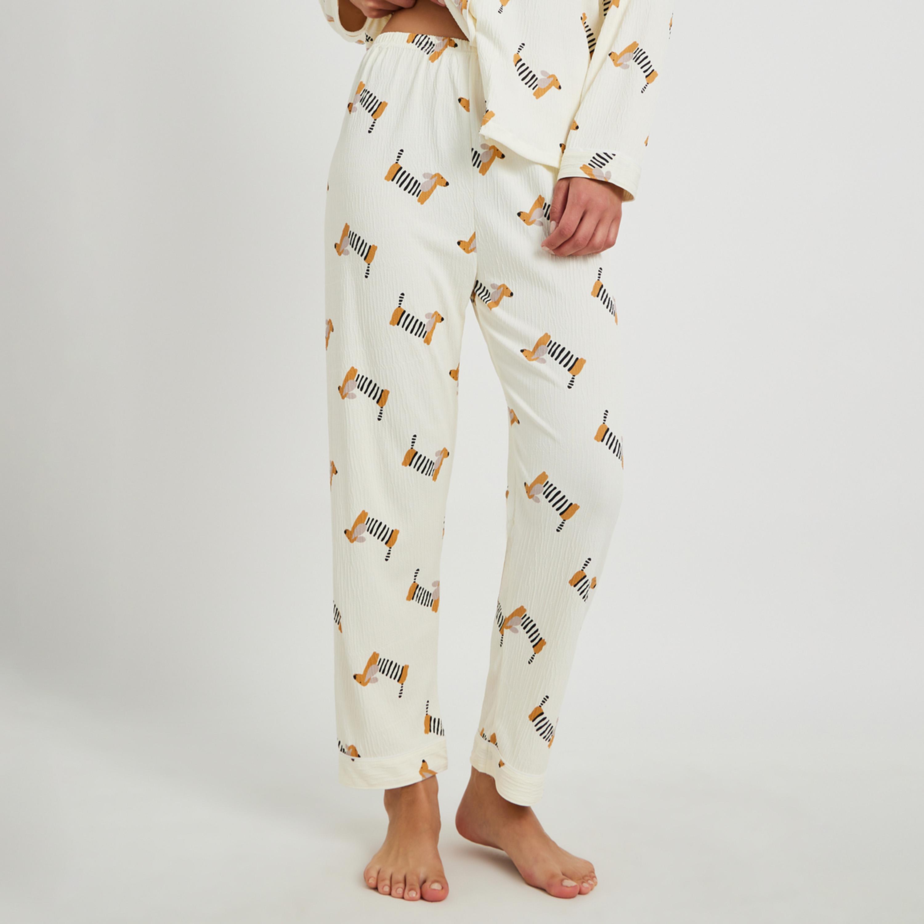 Styli Peppy Print Long Sleeve Shirt and Pyjama Set-women-clothing-nightwear-pyjamas-longsets-image-3