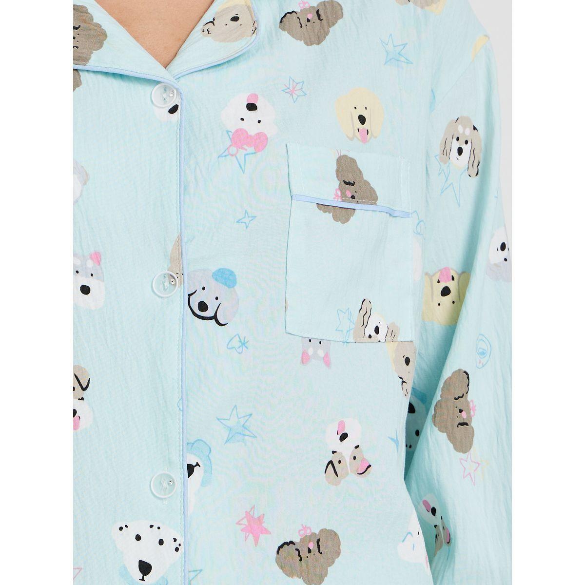 طقم بيجاما من بنطال وبلوزة بأكمام طويلة-women-clothing-nightwear-pyjamas-longsets-image-3