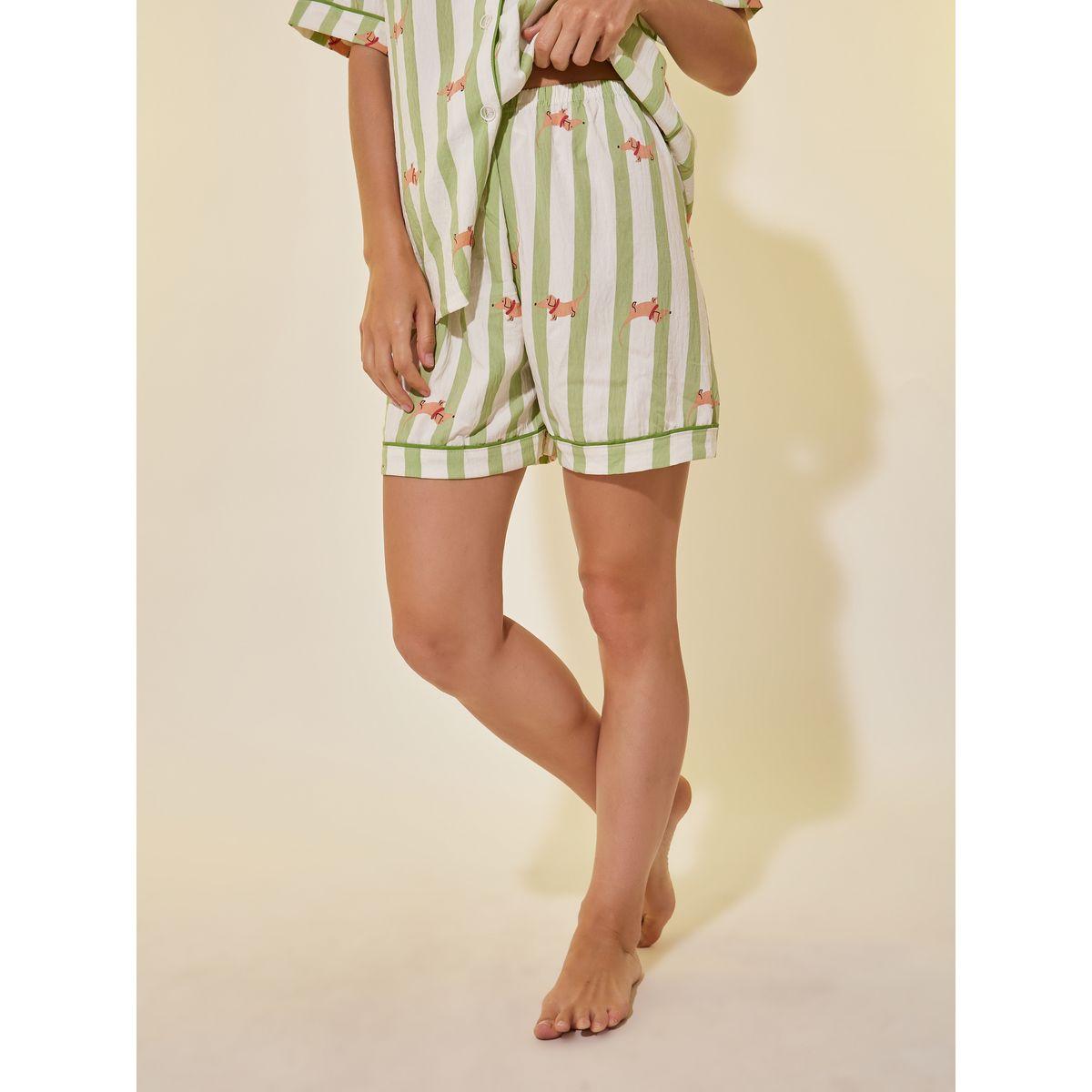 طقم بيجاما من بنطال وبلوزة بأكمام قصيرة-women-clothing-nightwear-pyjamas-longsets-image-5