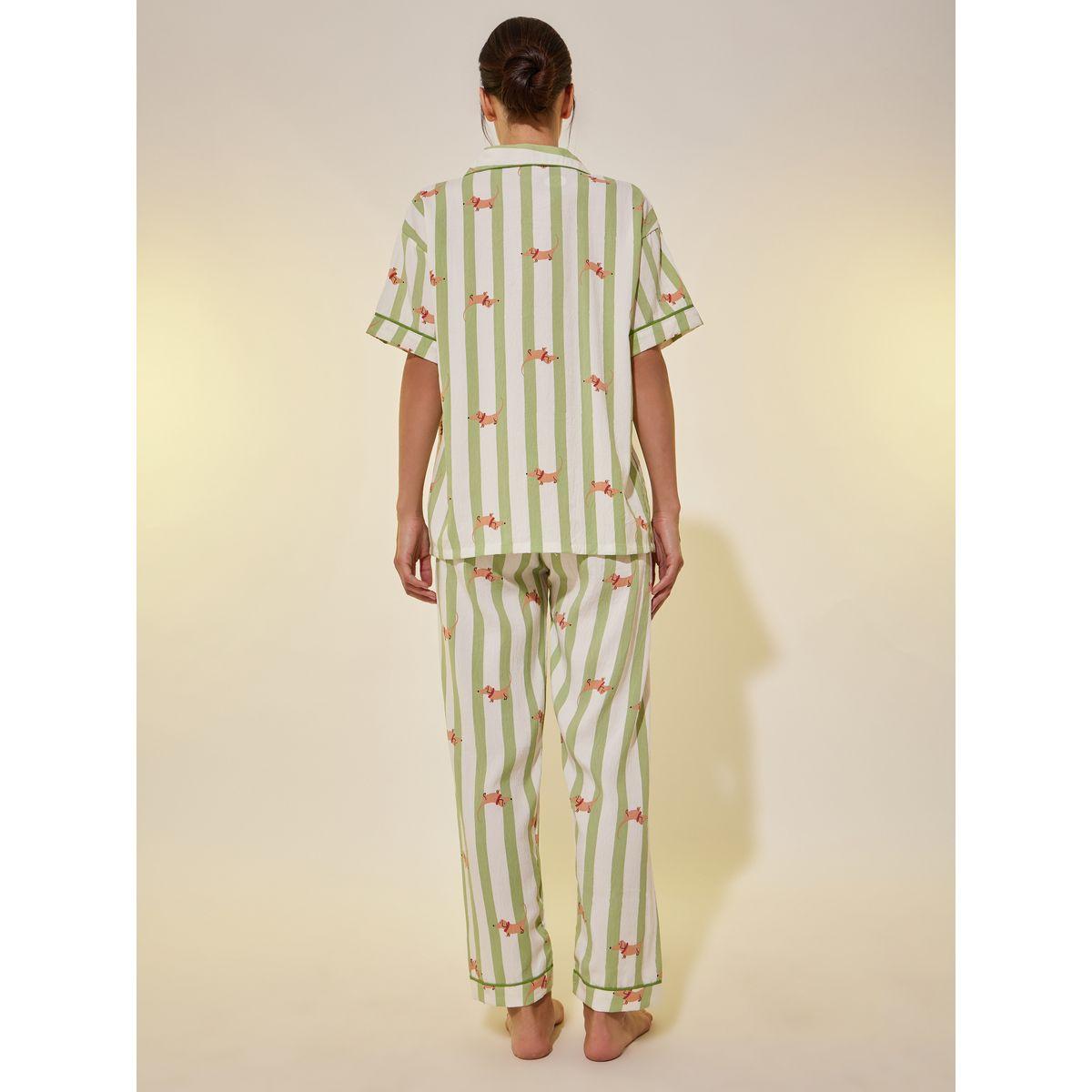 Styli Peppy Print Short Sleeve Shirt and Pyjama Set-women-clothing-nightwear-pyjamas-longsets-image-6