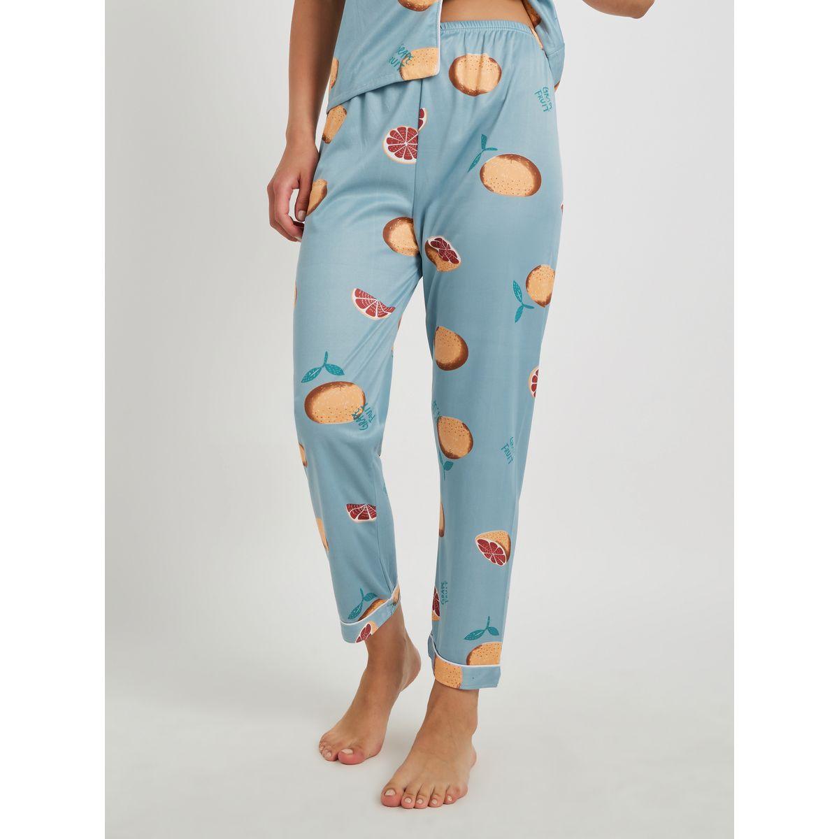 طقم بيجاما من بنطال وبلوزة بأكمام قصيرة-women-clothing-nightwear-pyjamas-longsets-image-5
