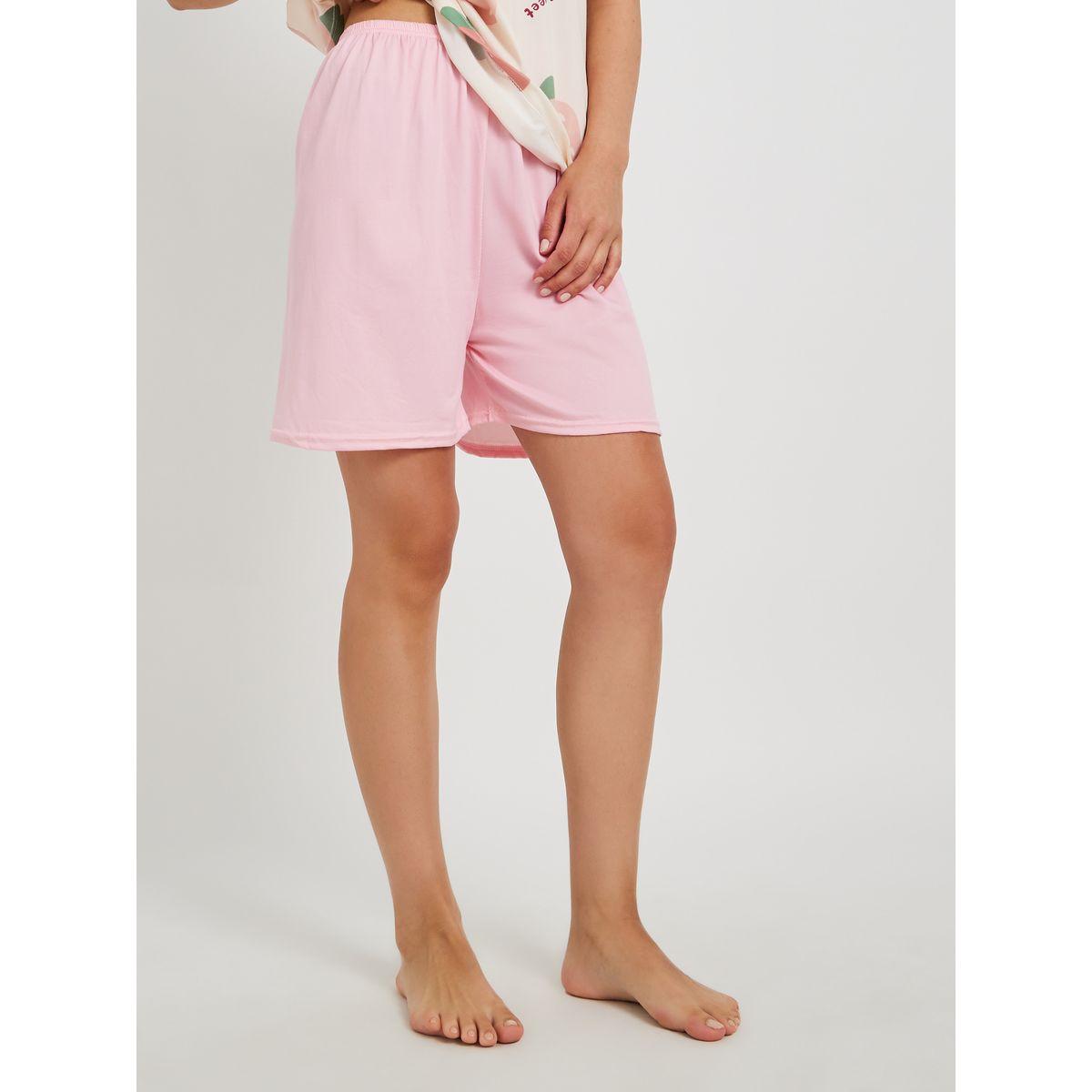 Styli 3-Piece Strawberry Printed Short Sleeve T-Shirt, Solid Shorts and Pyjama Set-women-clothing-nightwear-pyjamas-longsets-image-7