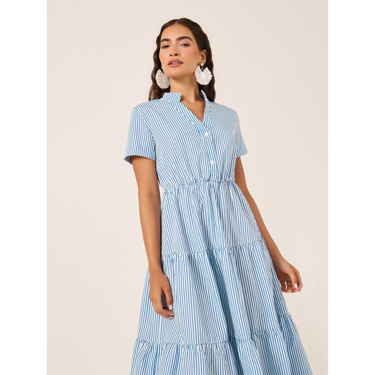Take Two Striped Button Front Hem Maxi Dress-women-clothing-dresses-image-3