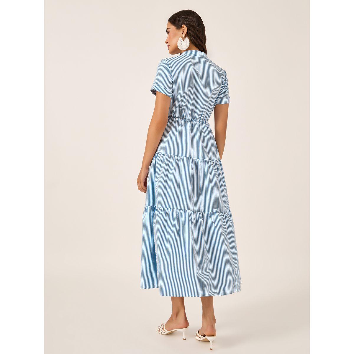 فستان طويل مخطط ومزين بأزرار-women-clothing-dresses-image-5