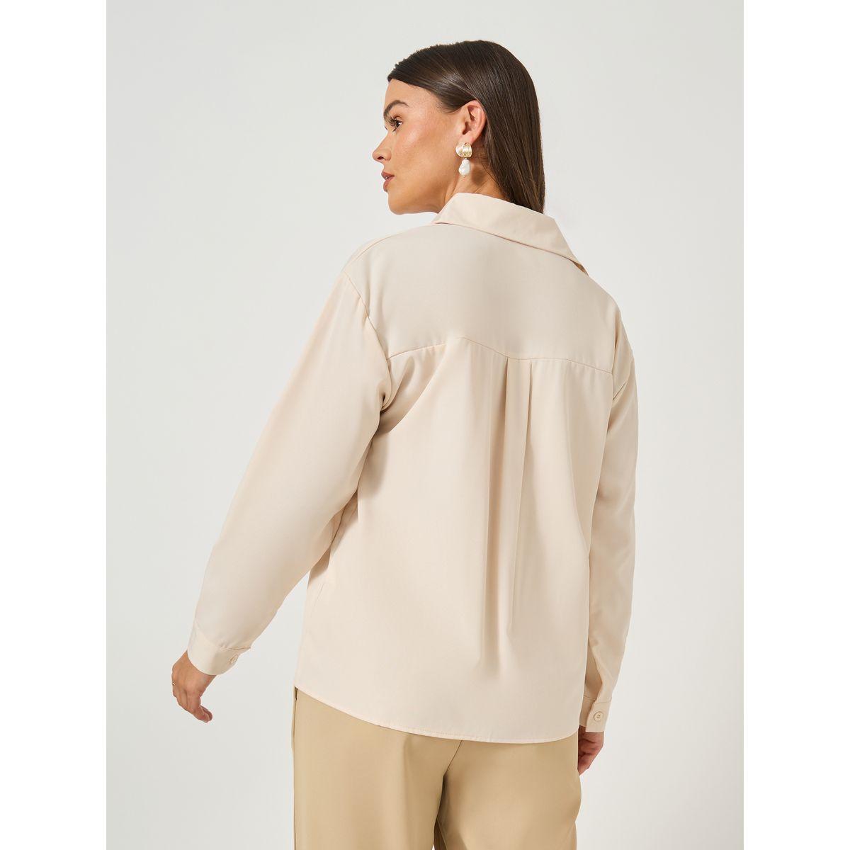 Take Two Solid Button Front Long Sleeve Shirt-women-clothing-shirtsandblouses-shirts-image-5