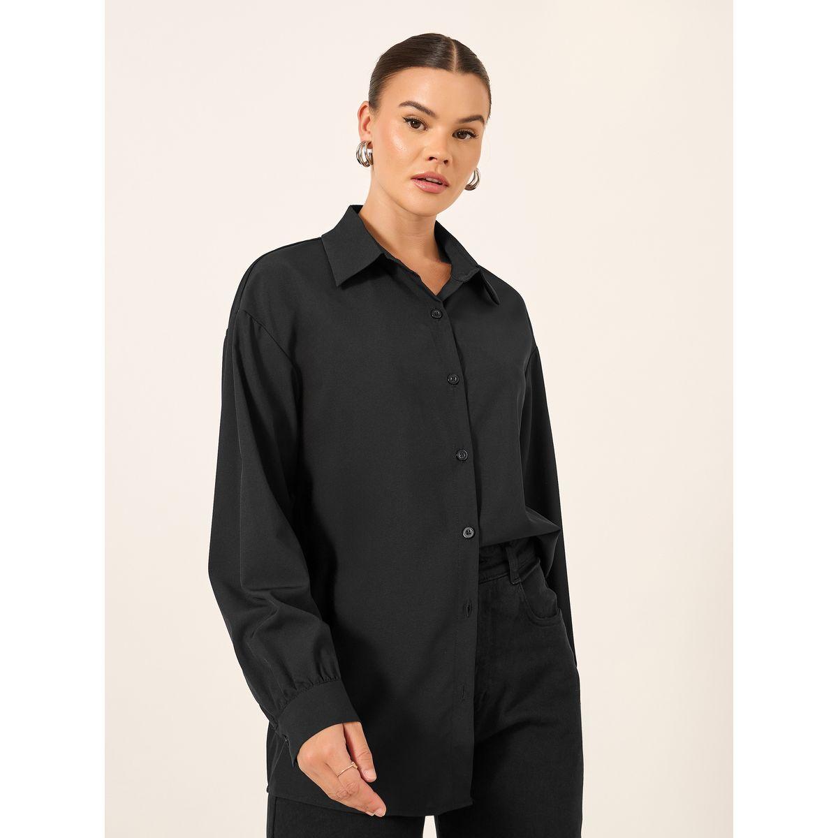 Take Two Solid Button Front Long Sleeve Shirt-women-clothing-shirtsandblouses-shirts-image-1