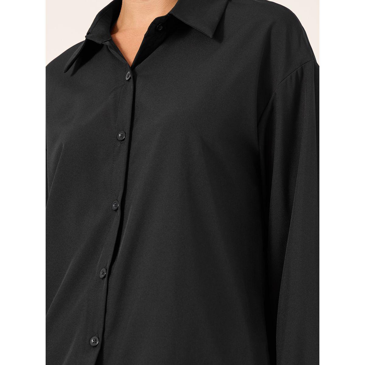 بلوزة سادة بأكمام طويلة وأزرار-women-clothing-shirtsandblouses-shirts-image-2
