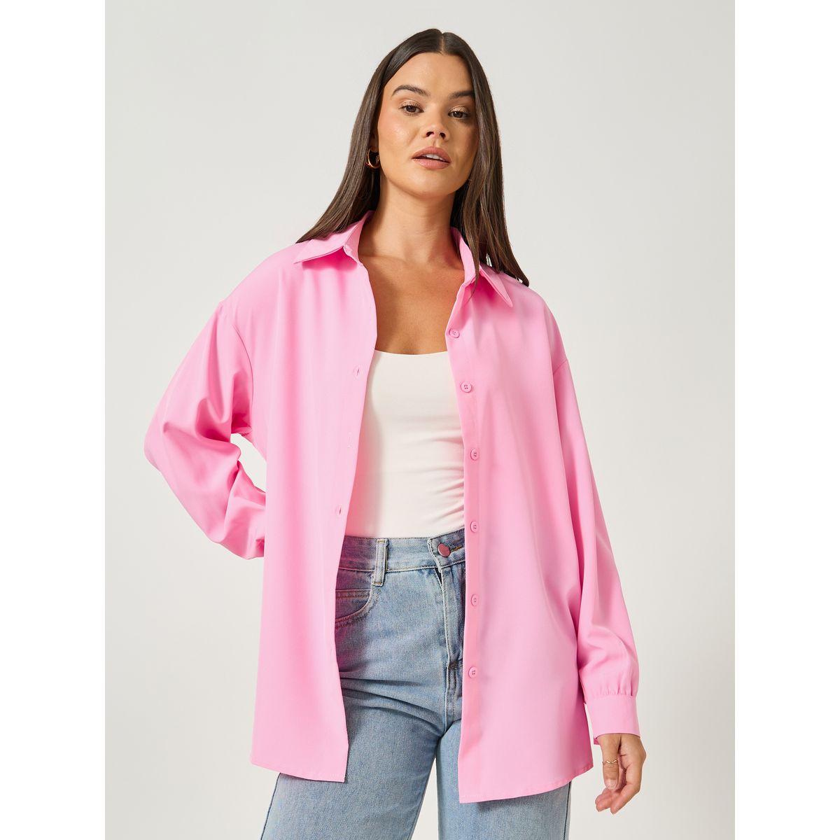 Take Two Solid Button Front Long Sleeve Shirt-women-clothing-shirtsandblouses-shirts-image-1
