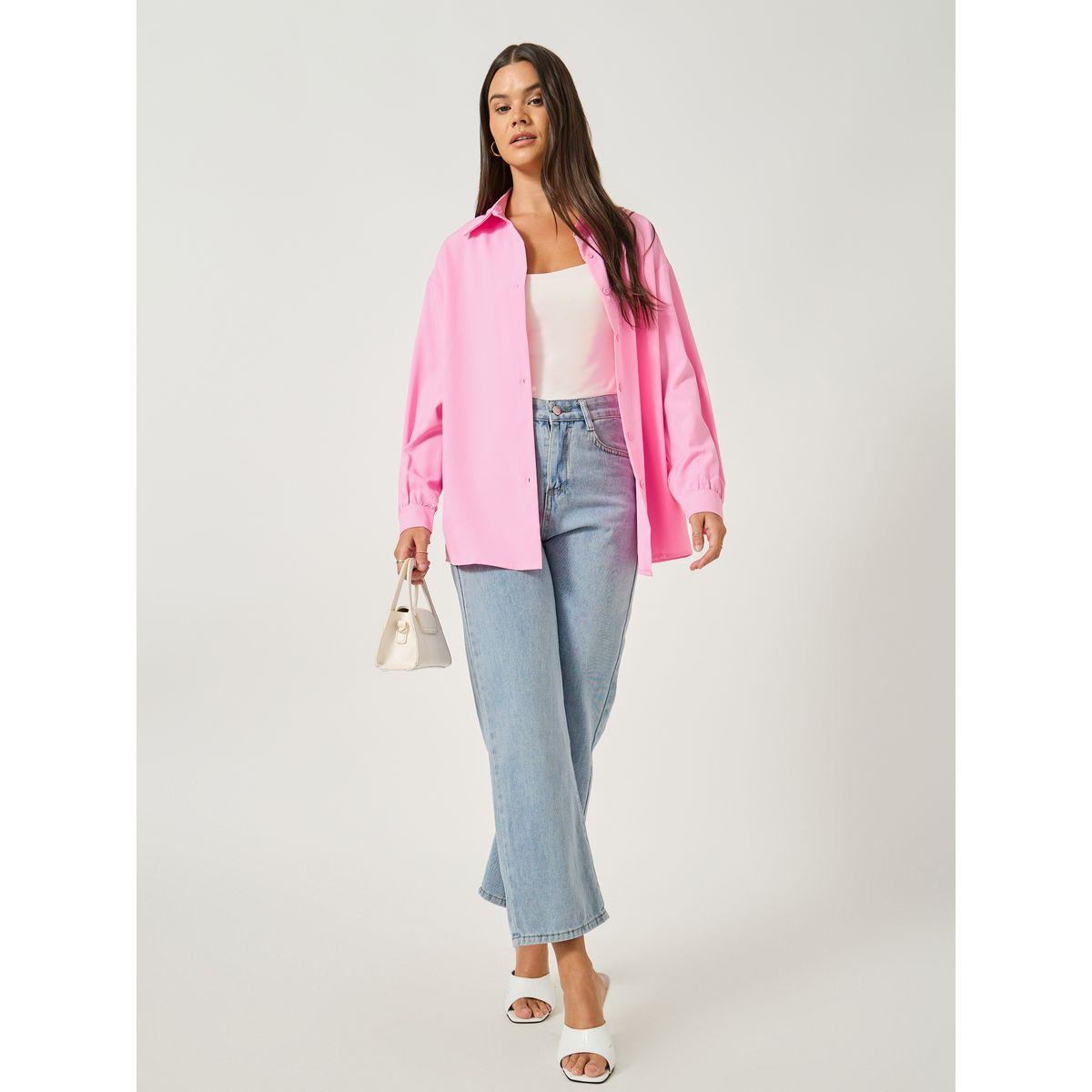 Take Two Solid Button Front Long Sleeve Shirt-women-clothing-shirtsandblouses-shirts-image-2