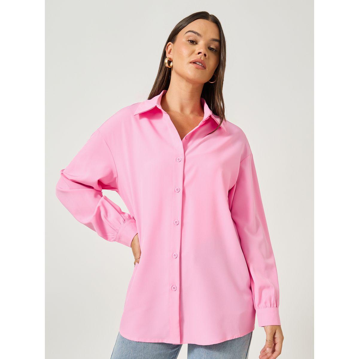 Take Two Solid Button Front Long Sleeve Shirt-women-clothing-shirtsandblouses-shirts-image-3