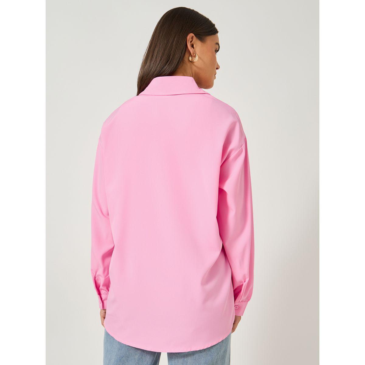 Take Two Solid Button Front Long Sleeve Shirt-women-clothing-shirtsandblouses-shirts-image-5