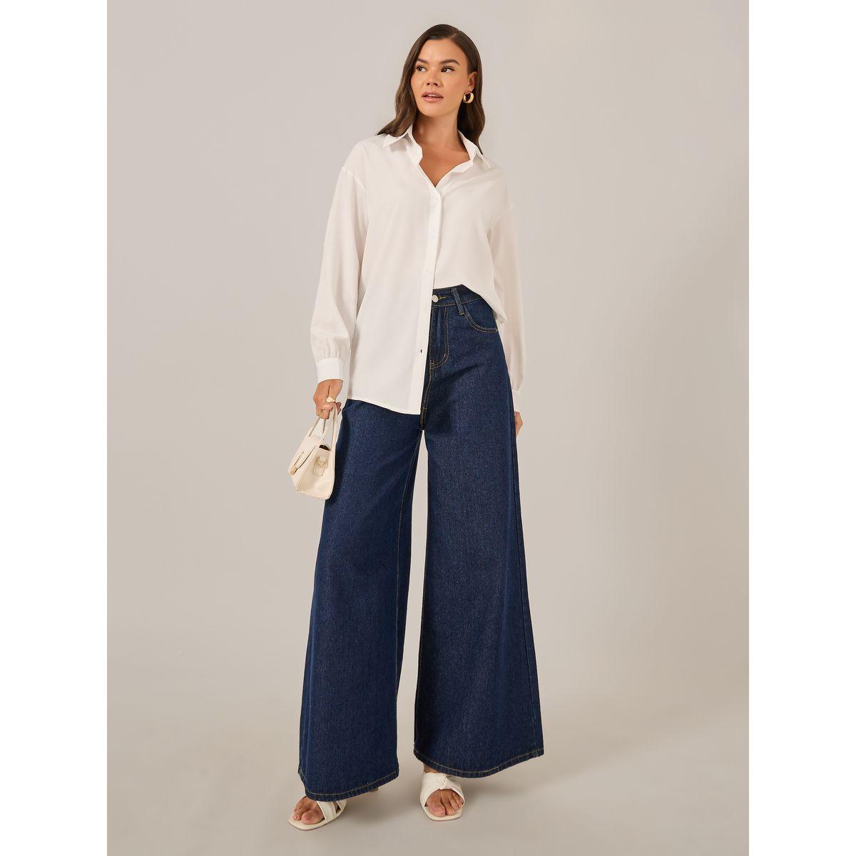 Take Two Solid Button Front Long Sleeve Shirt-women-clothing-shirtsandblouses-shirts-image-2