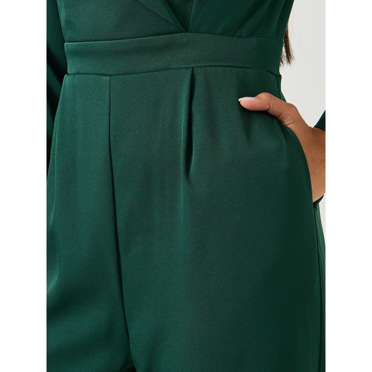 جمبسوت سادة بأرجل واسعة وياقة نوتش-women-clothing-jumpsuits-image-3
