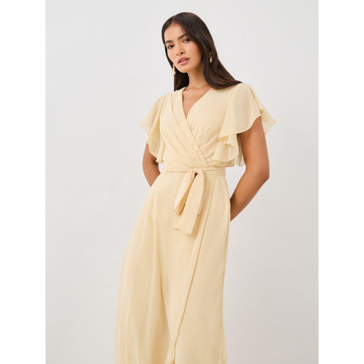 Styli Ruffled Sleeve V-Neck Wide Leg Jumpsuit-women-clothing-jumpsuits-image-2