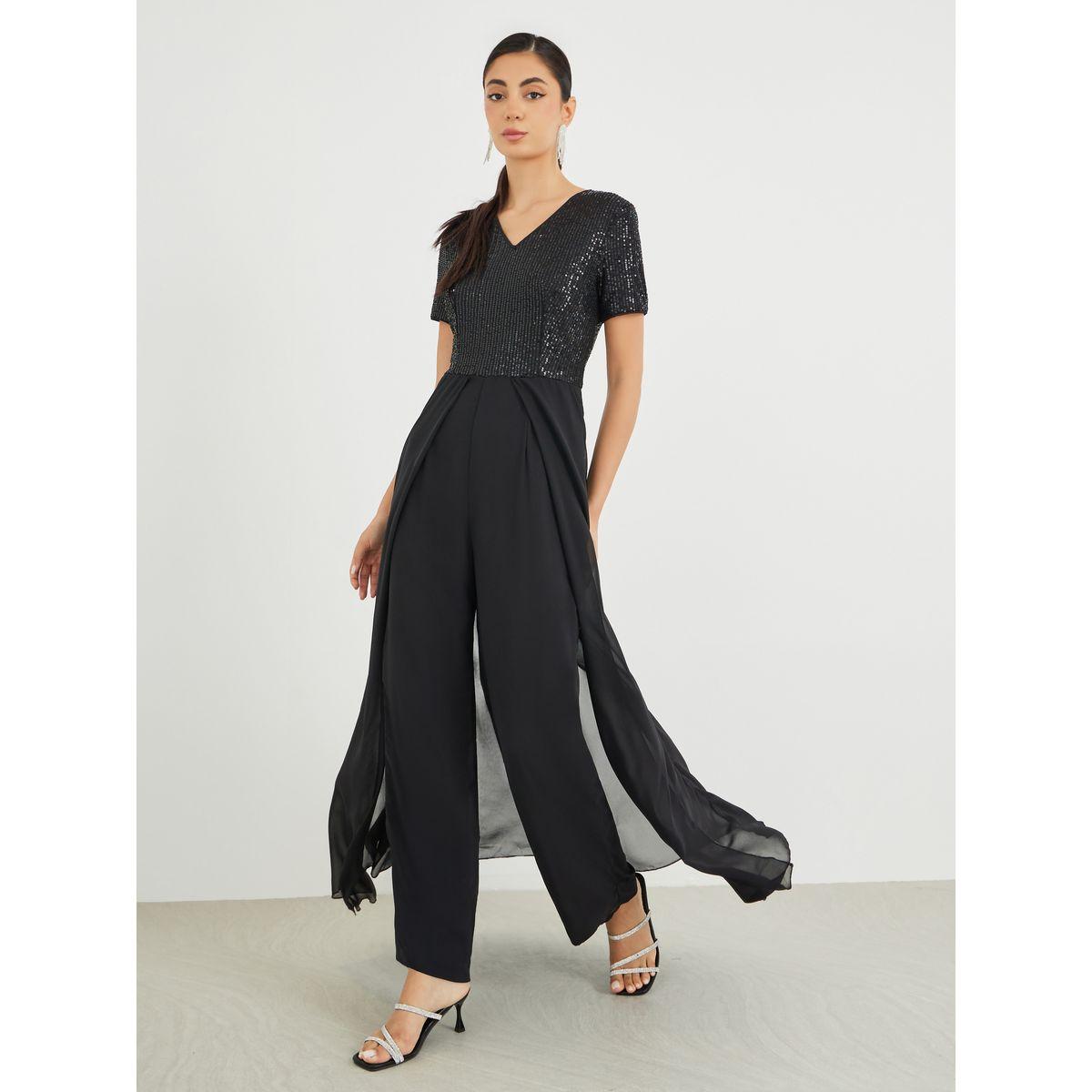 Styli Embellished Sequins Wide Leg Jumpsuit-women-clothing-jumpsuits-image-1