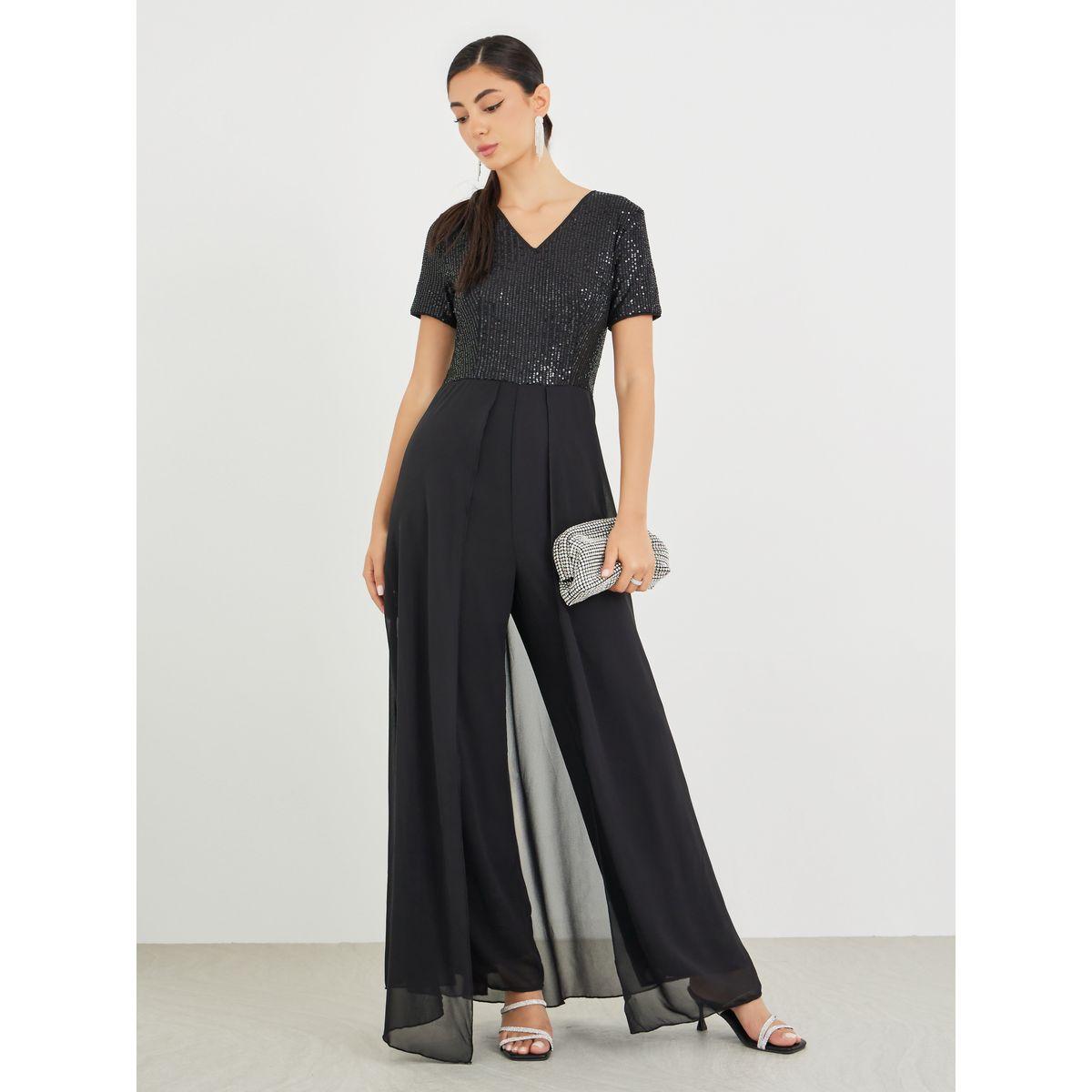 Styli Embellished Sequins Wide Leg Jumpsuit-women-clothing-jumpsuits-image-2