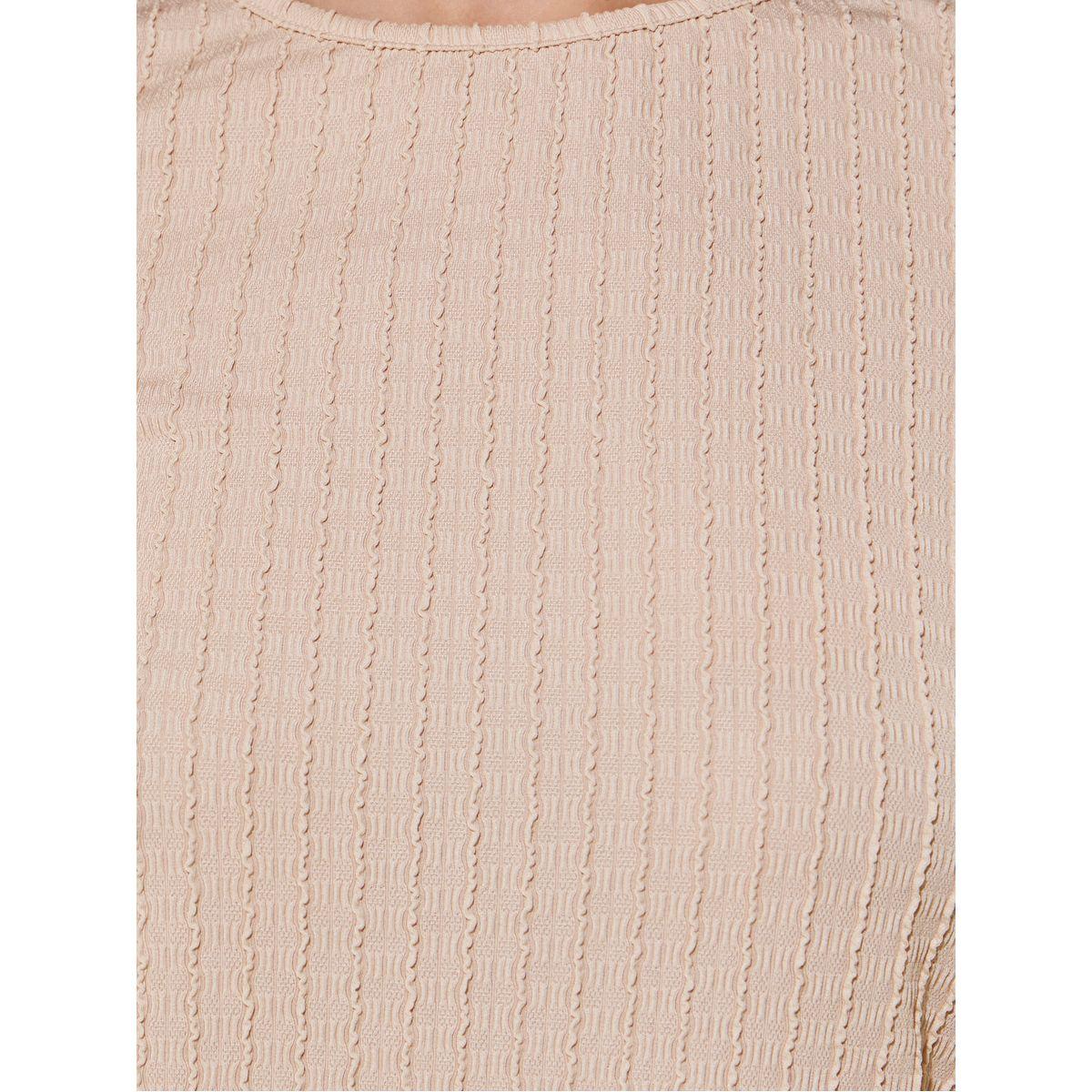 Styli Textured Round Neck Regular Fit T-Shirt-women-clothing-tshirts-image-3