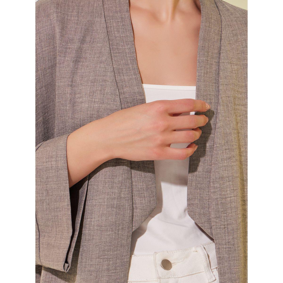 Styli Solid Elbow Sleeve A-Line Abayas-women-arabicclothing-abayas-image-4
