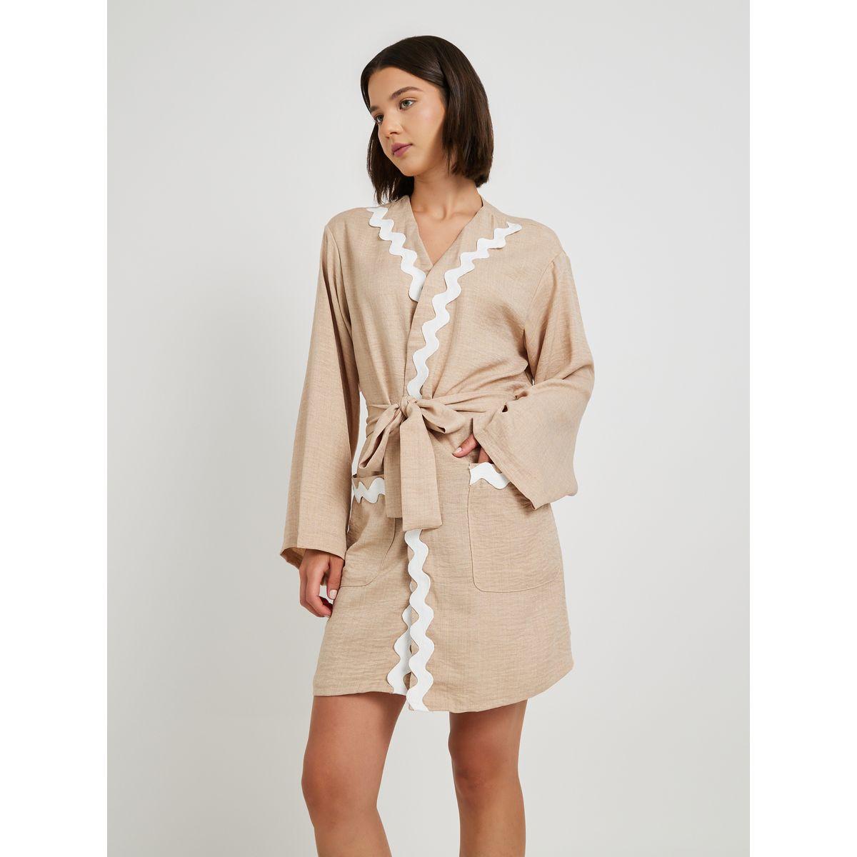 روب بأكمام طويلة وحزام خصر-women-clothing-nightwear-robes-image-2