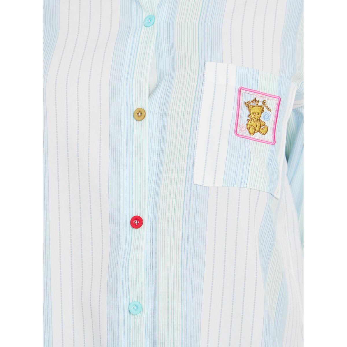 Styli Striped Embroidered Pocket Detail Oversized Shirt-women-clothing-shirtsandblouses-shirts-image-3