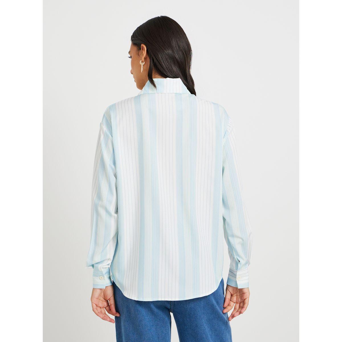 بلوزة فضفاضة مخططة بتفاصيل مُطرّزة-women-clothing-shirtsandblouses-shirts-image-4