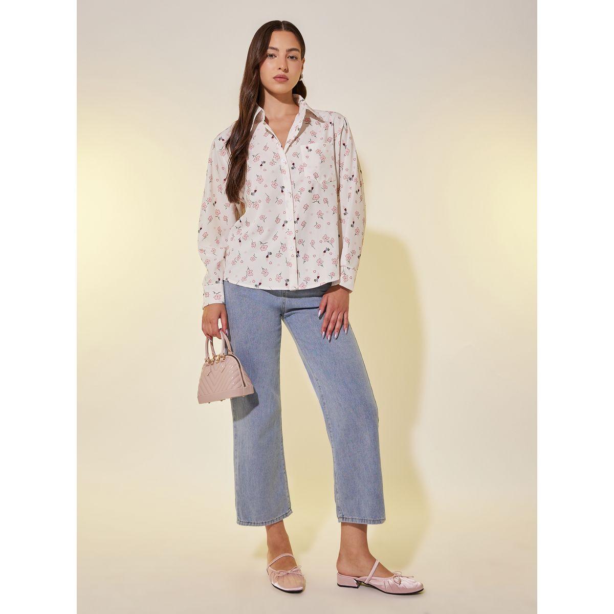 بلوزة فضفاضة بطبعة زهور وأكمام طويلة-women-clothing-shirtsandblouses-shirts-image-2