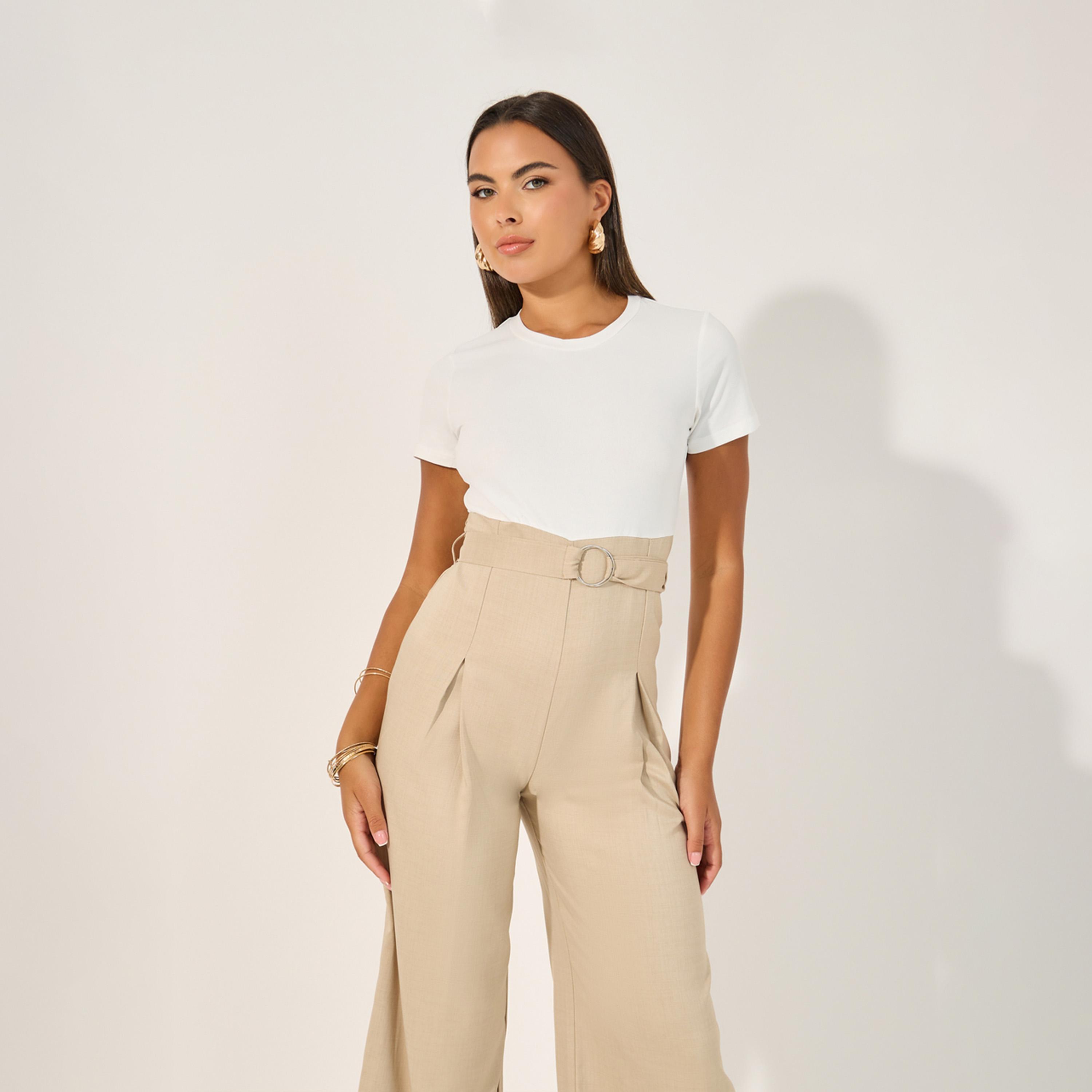 Take Two Color Block Short Sleeve Wide Leg Jumpsuit-women-clothing-jumpsuits-image-3