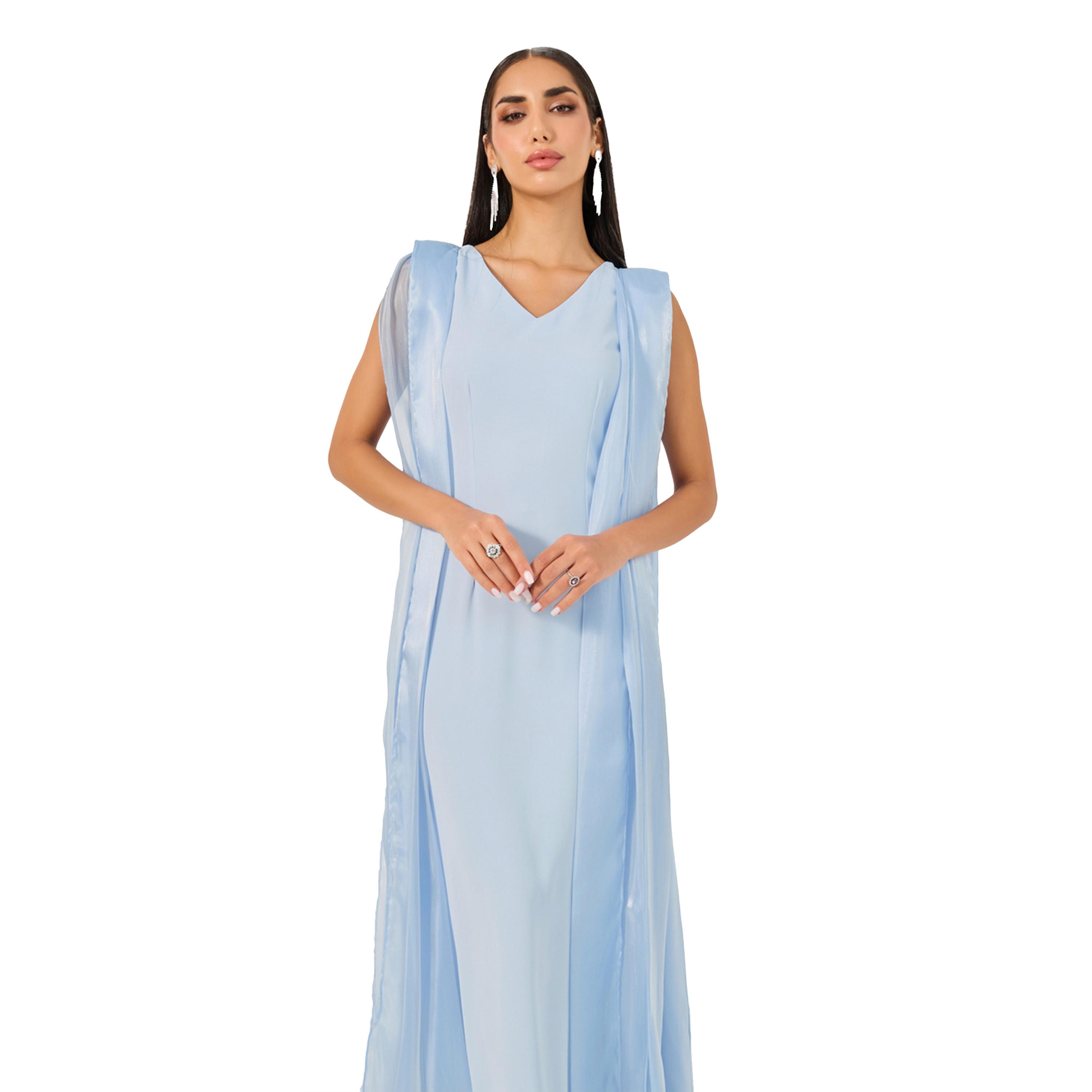 Take Two Solid V Neck Sleeveless Dress-women-clothing-dresses-image-3