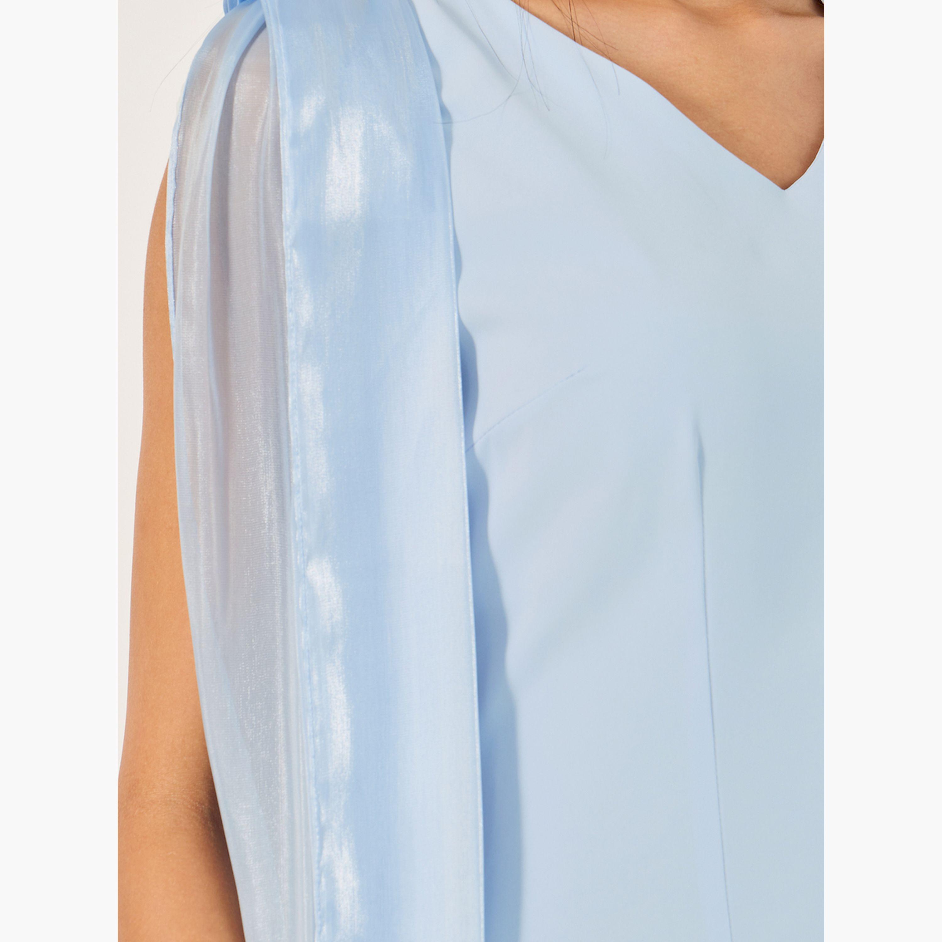Take Two Solid V Neck Sleeveless Dress-women-clothing-dresses-image-5