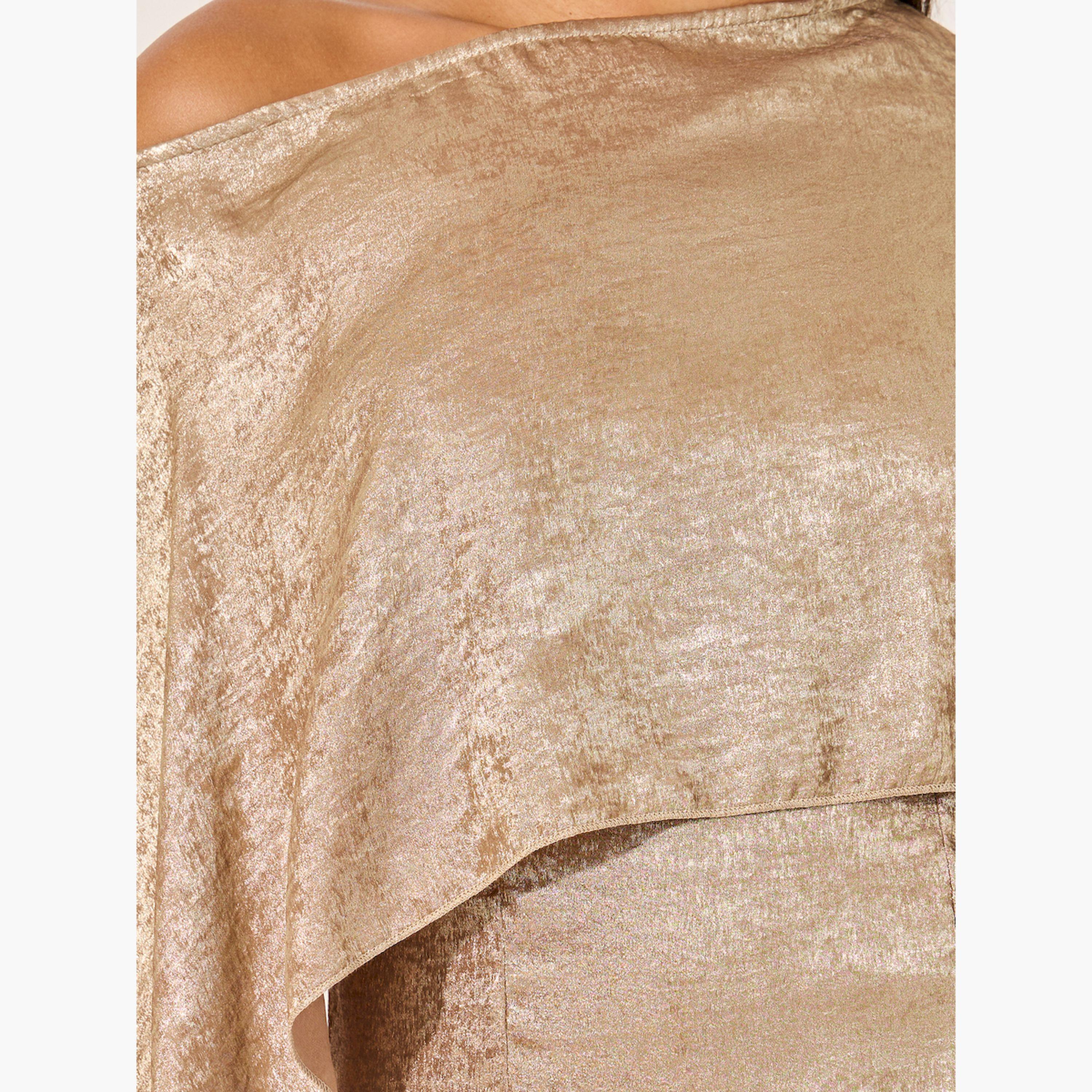 فستان ميدي بكتف واحد وأكمام رداء-women-clothing-dresses-image-4