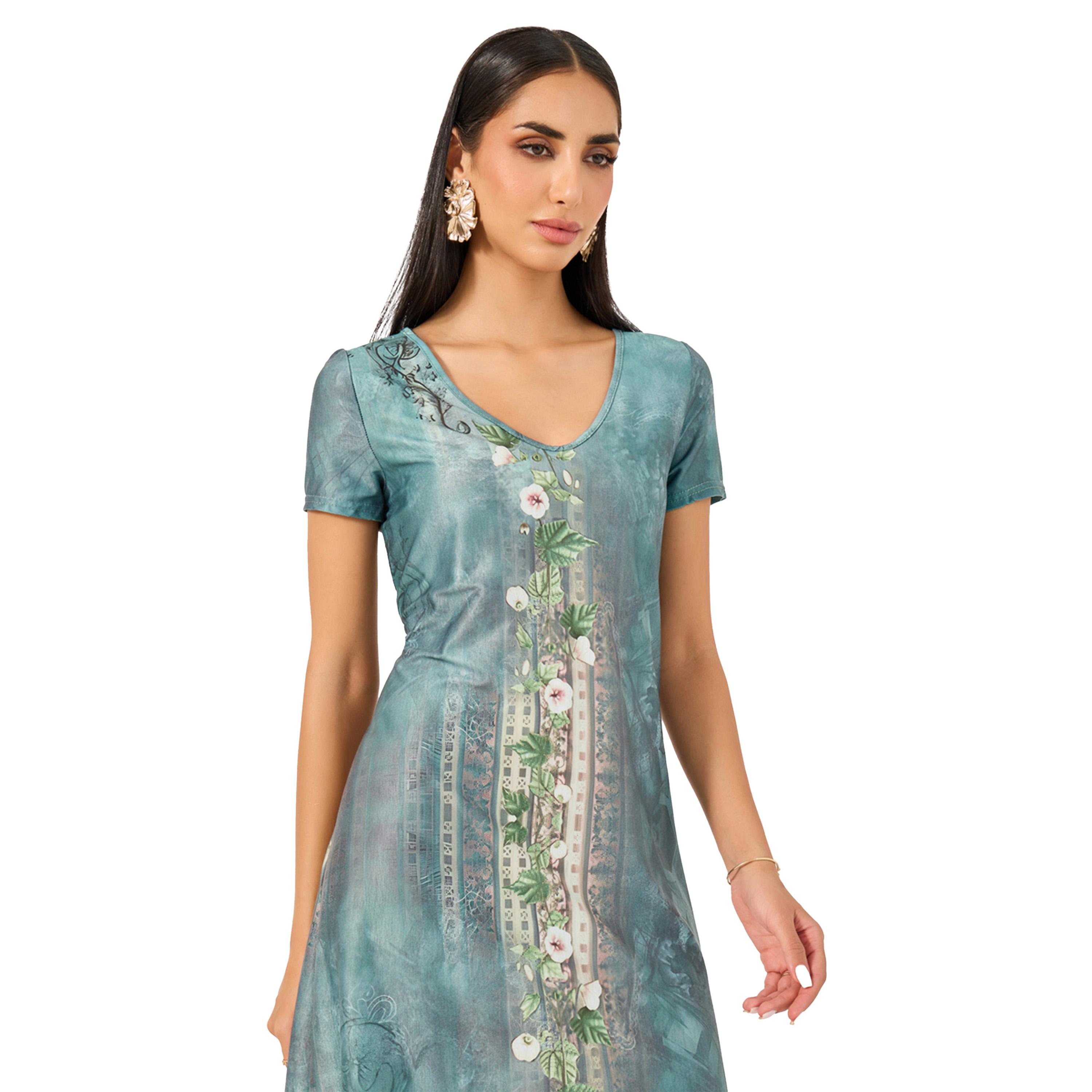 فستان طويل مطبع بالكامل مع أكمام قصيرة-women-clothing-dresses-image-3