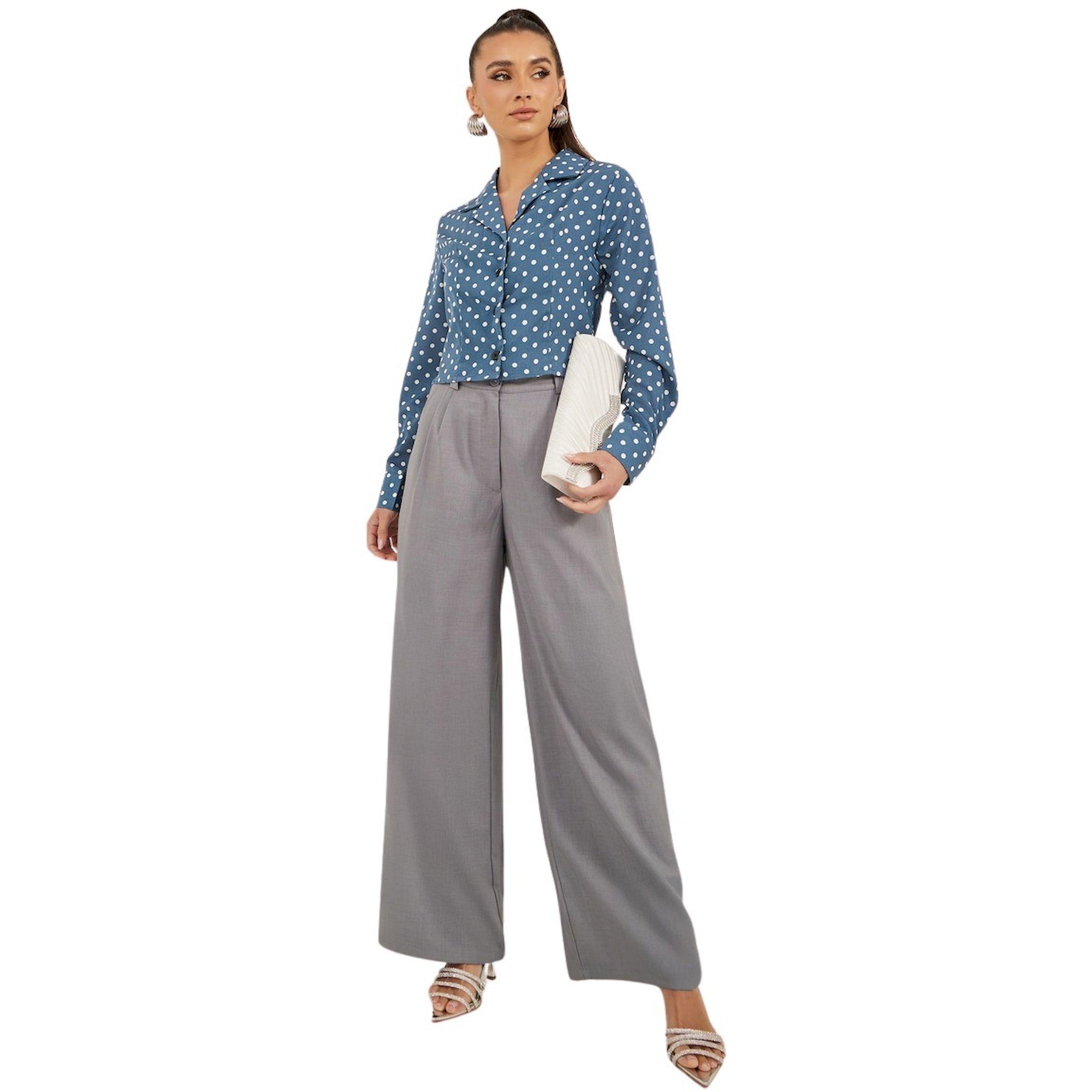 Take Two Polka Dot Print Long Sleeve Crop Shirt-women-clothing-shirtsandblouses-shirts-image-3